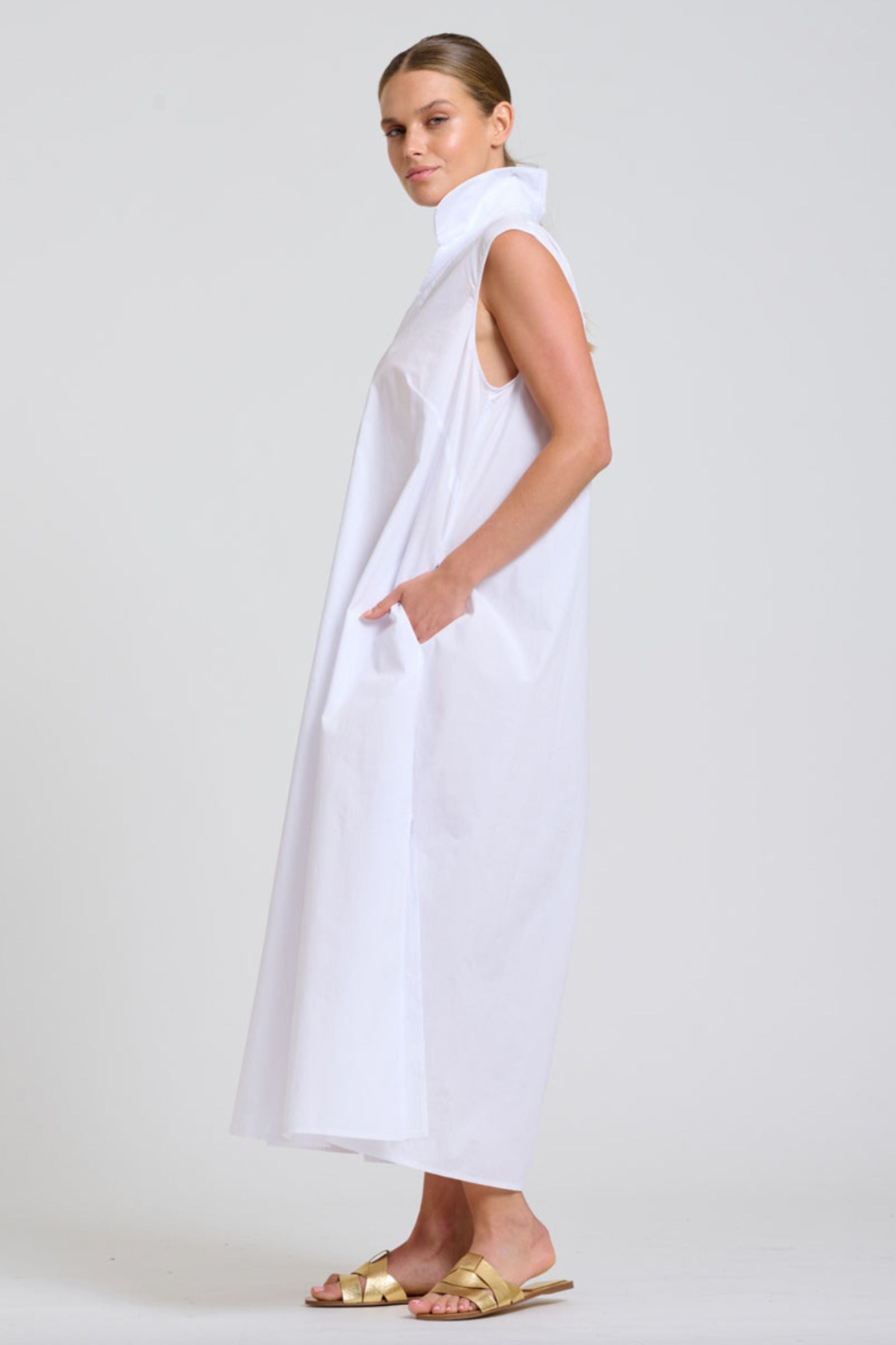 The Freya Shirt Dress | White