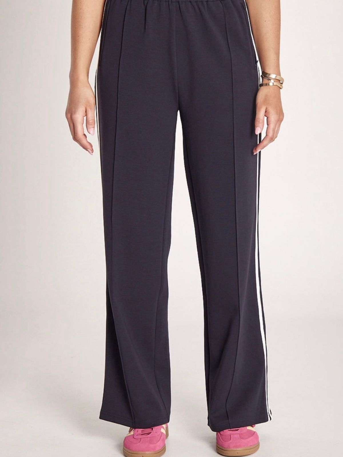 Noah Wide Pant | Navy Stripe