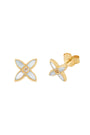 Desert Flower Mini Stud Earring | 18KT YG Plate