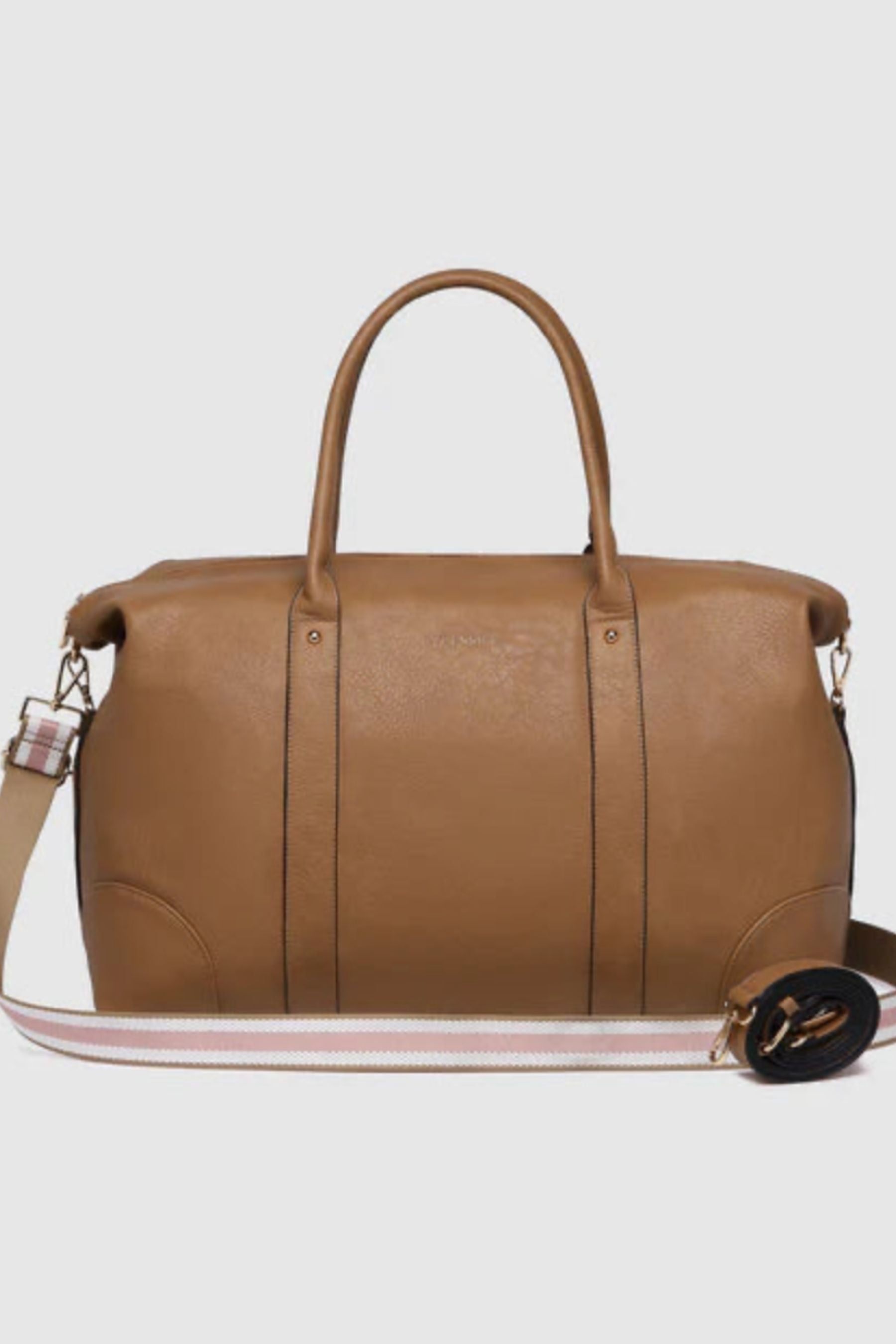 Alexis Weekender Bag | Camel Stripe