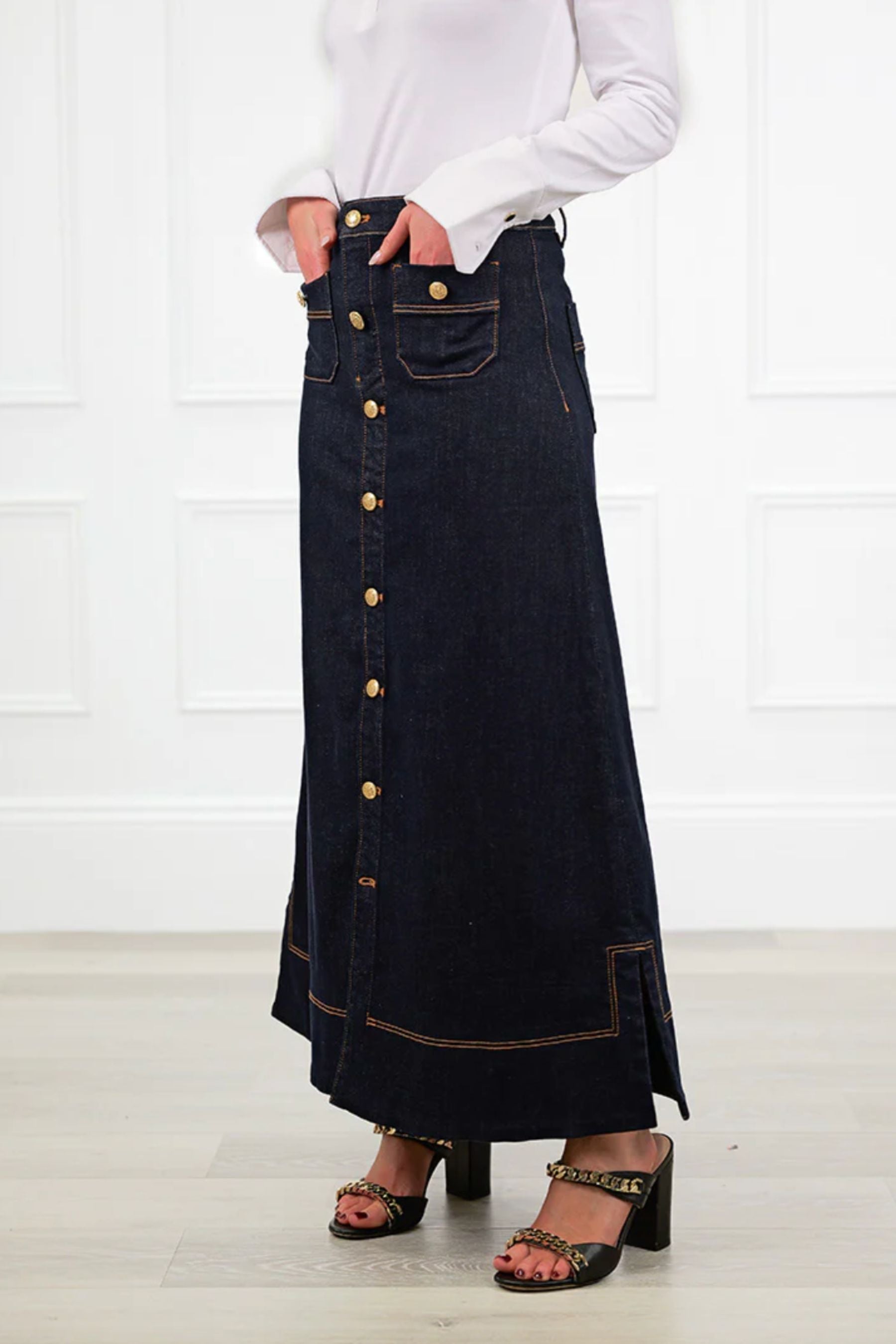 Farrah Maxi Skirt | Ink