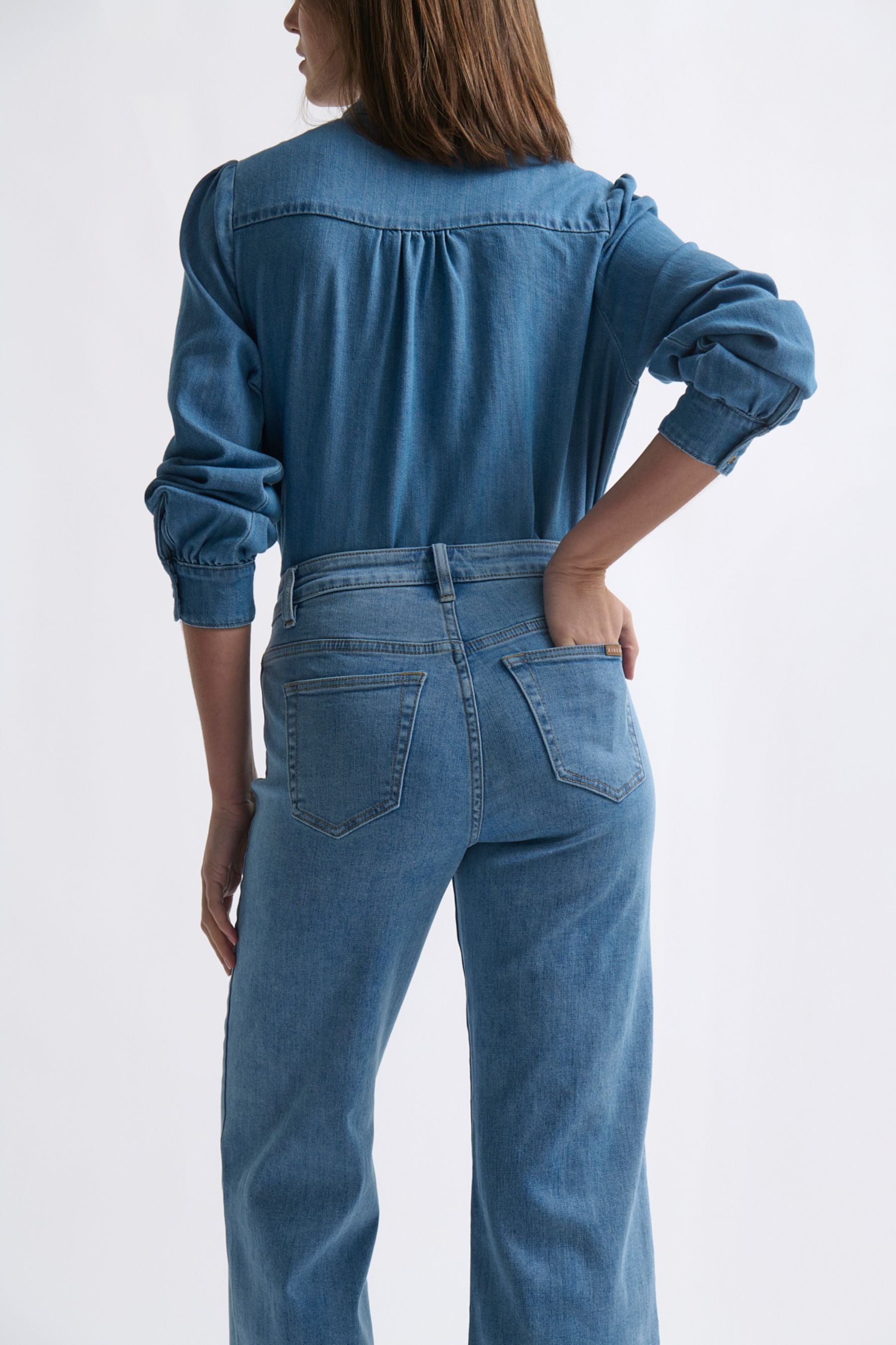 Freya Jean | Leather Pocket - 70s Blue