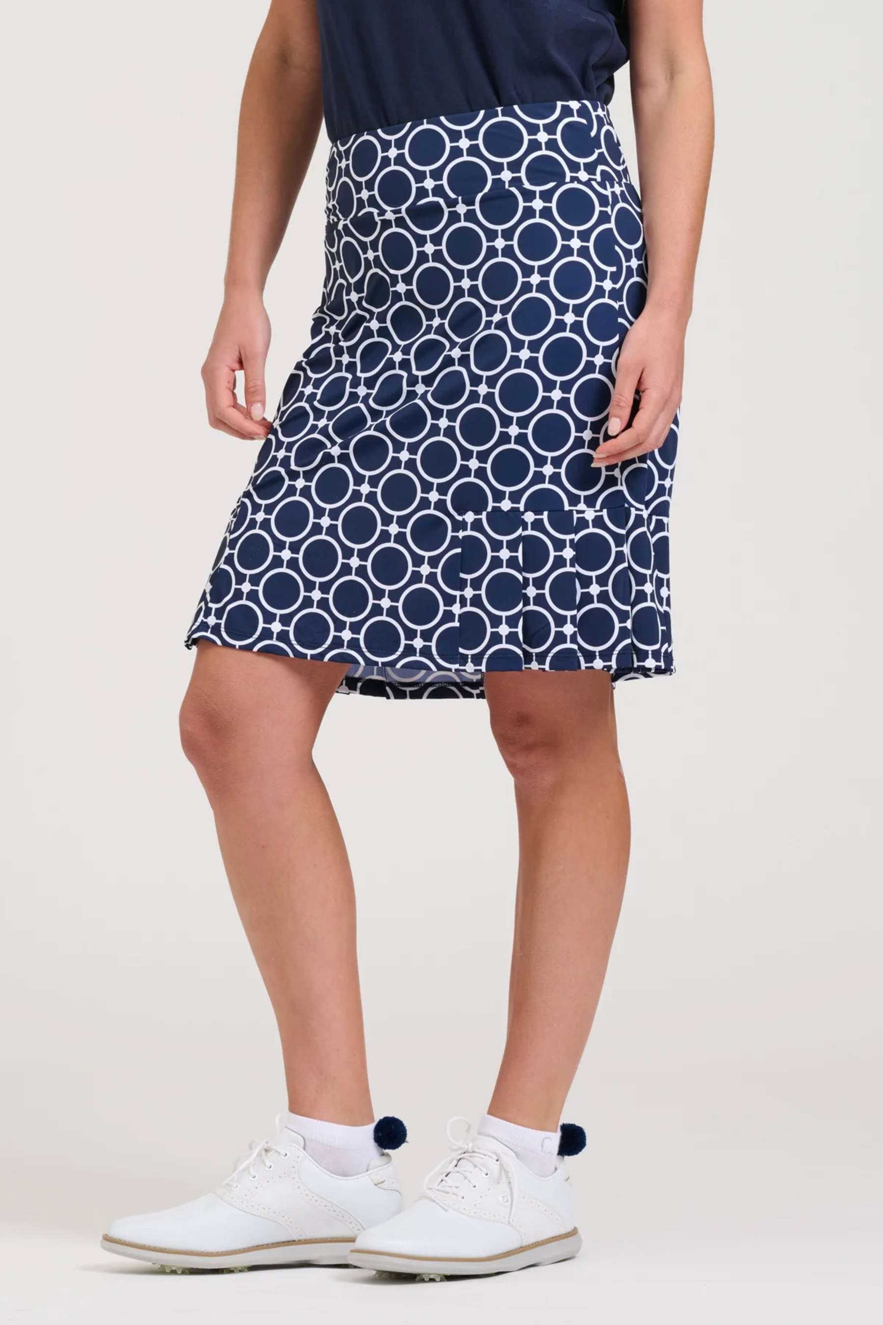 Barwon Long Skort | Circle French Navy/White