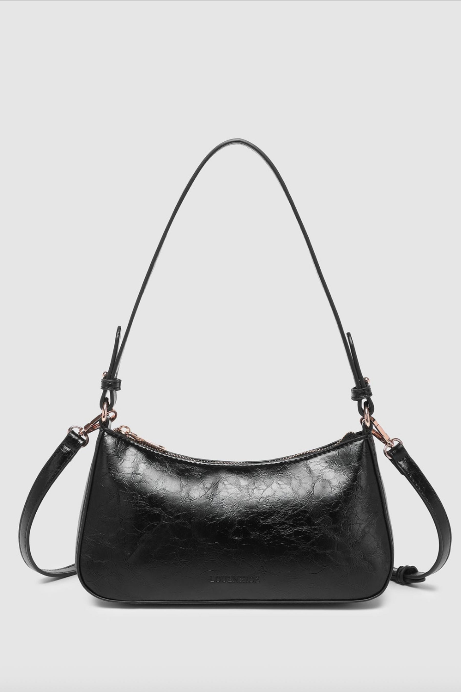 Jacqueline Shoulder Bag | Black Patent