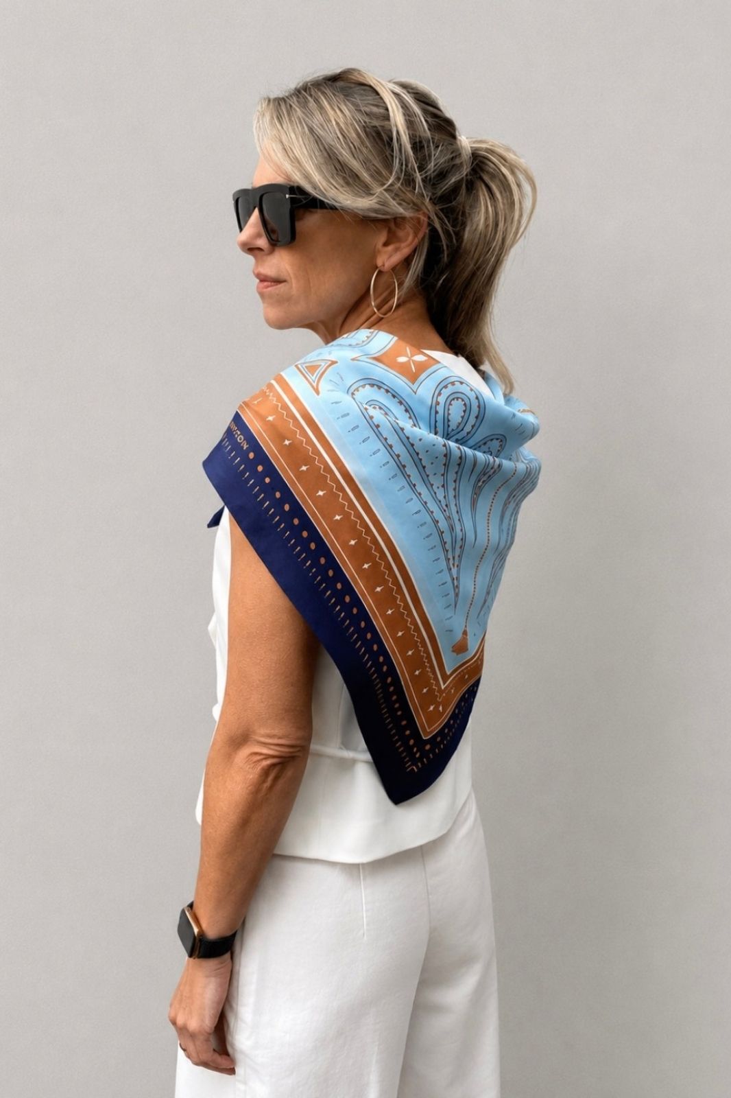 Ellie Compton x DH The Lawrie Large Silk Scarf