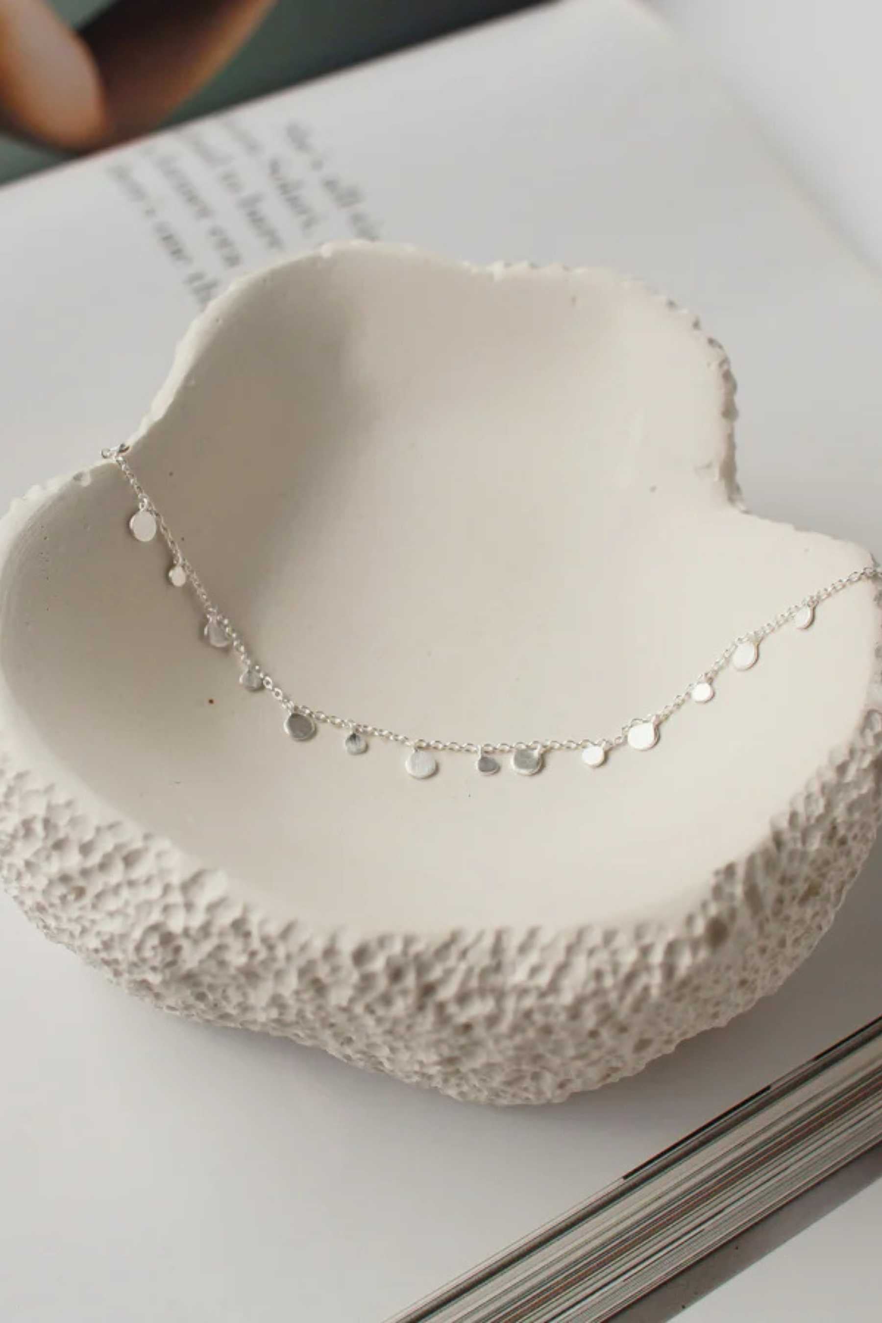 Coin Choker In Sterling Silver