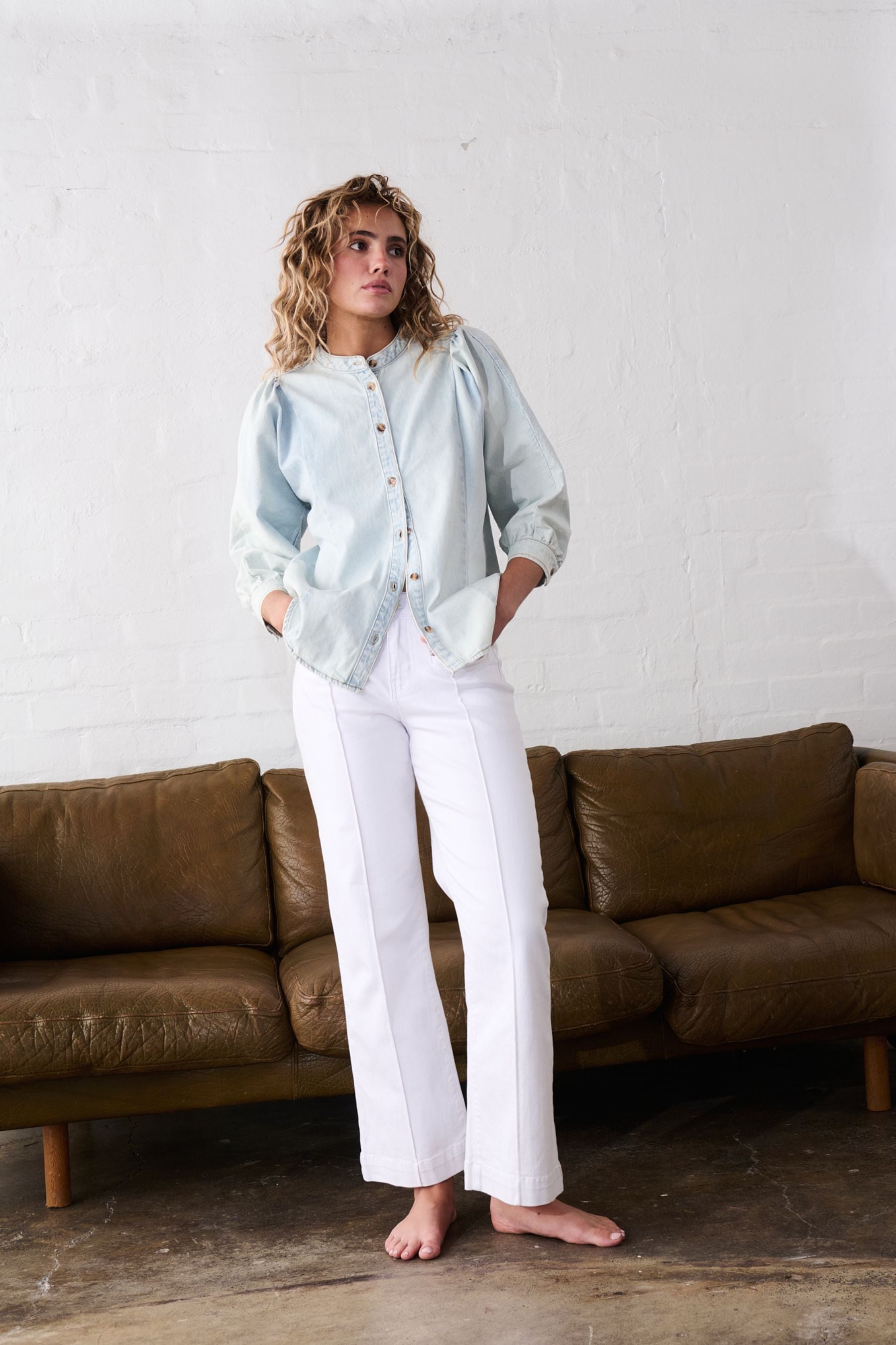 Gabriella Shirt | Sky Blue