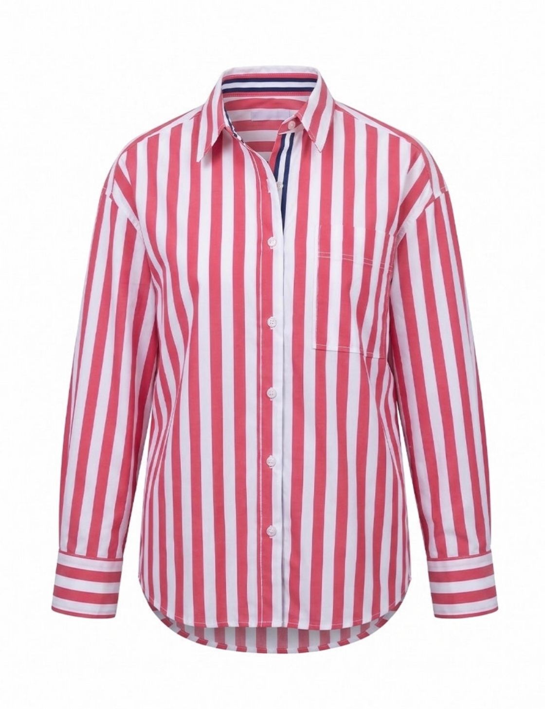 Charlie Wide Stripe Shirt | Red