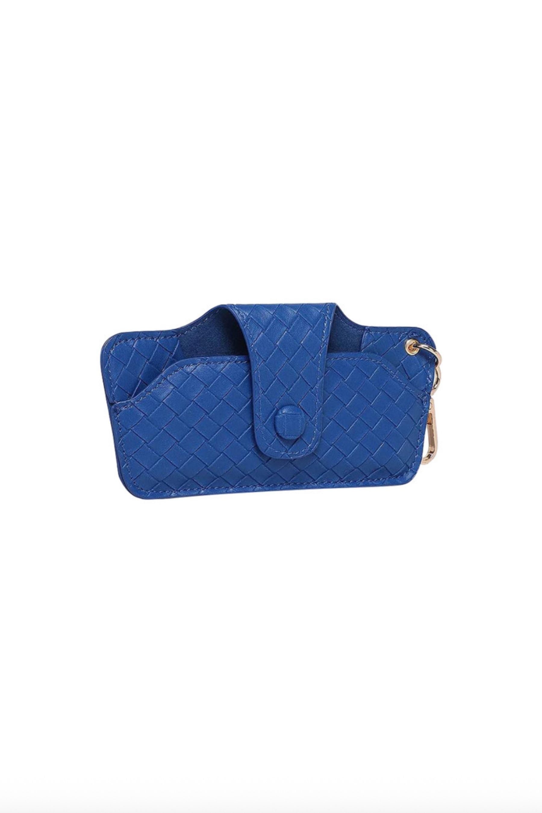 Sunglass Case | Woven Ocean Blue