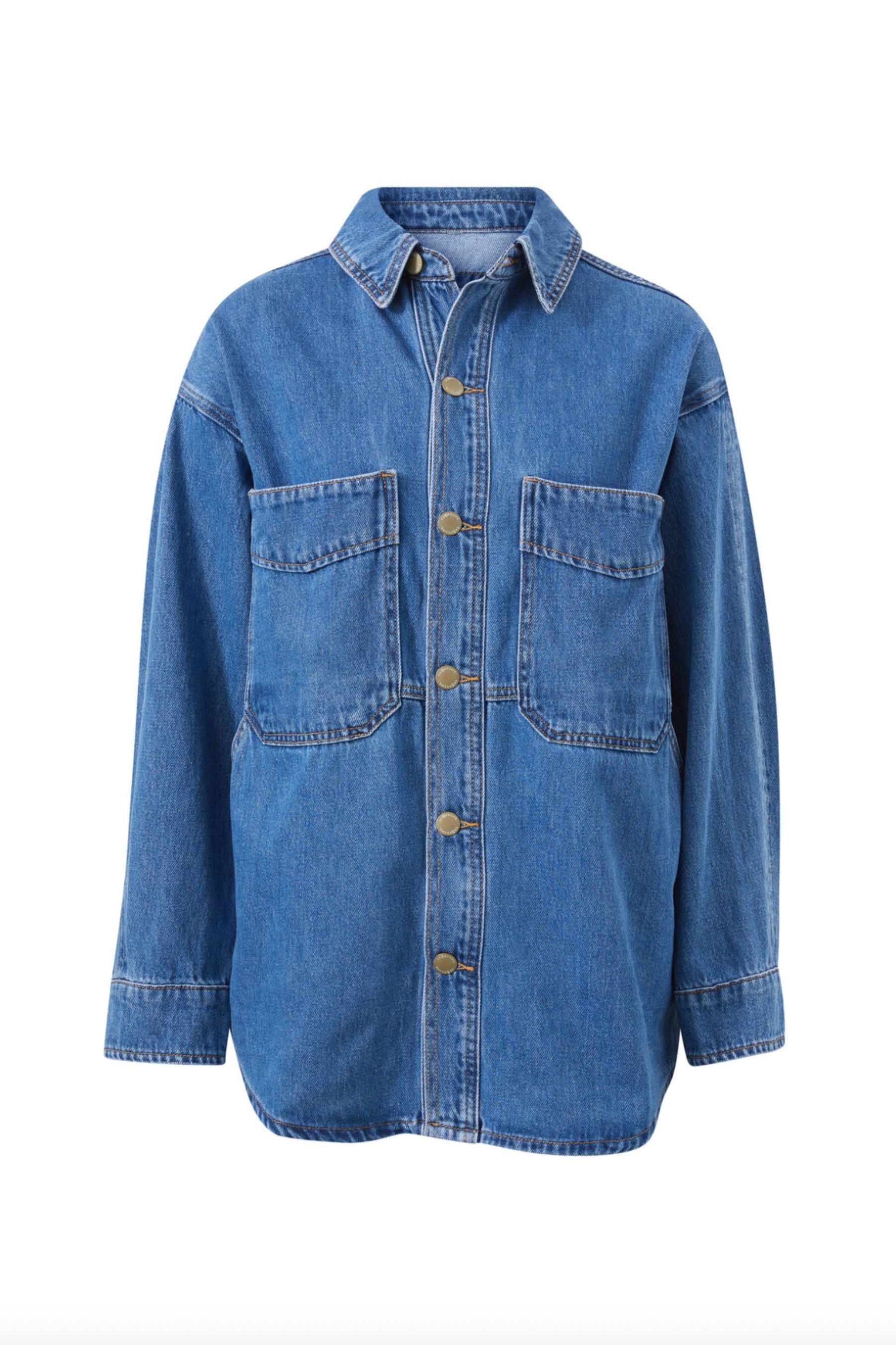 Bobbi Side Pocket Denim Shacket | Indigo