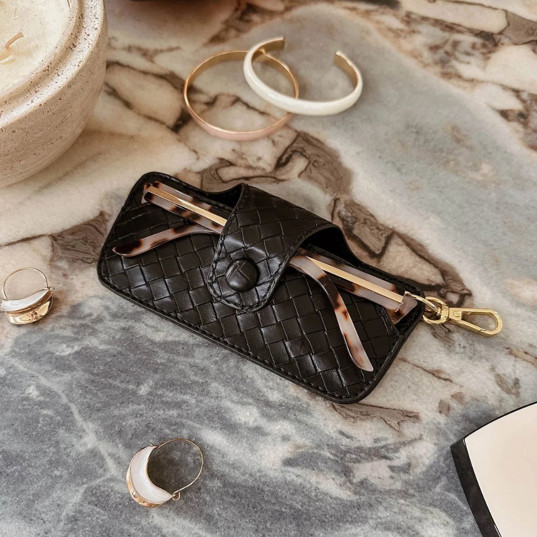 Sunglass Case | Woven Black