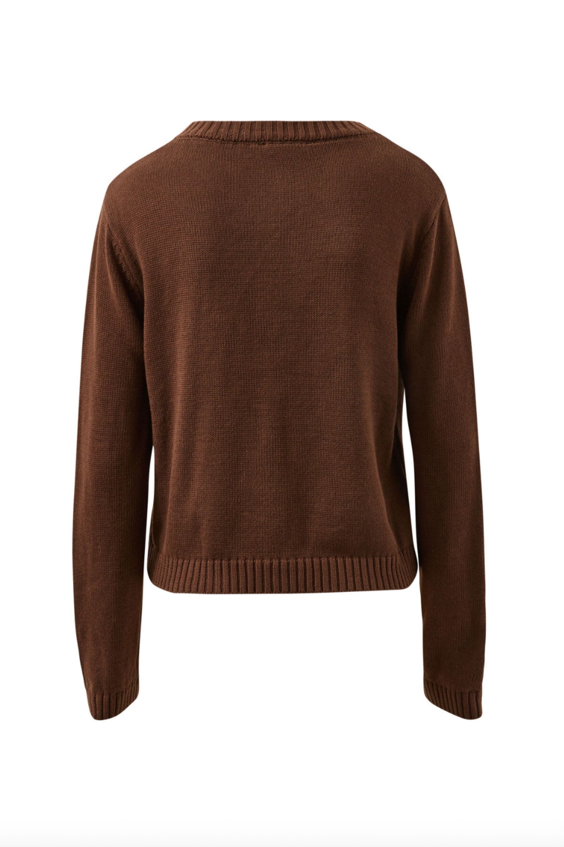 Nelly Long Sleeve Knit Cardi | Chocolate