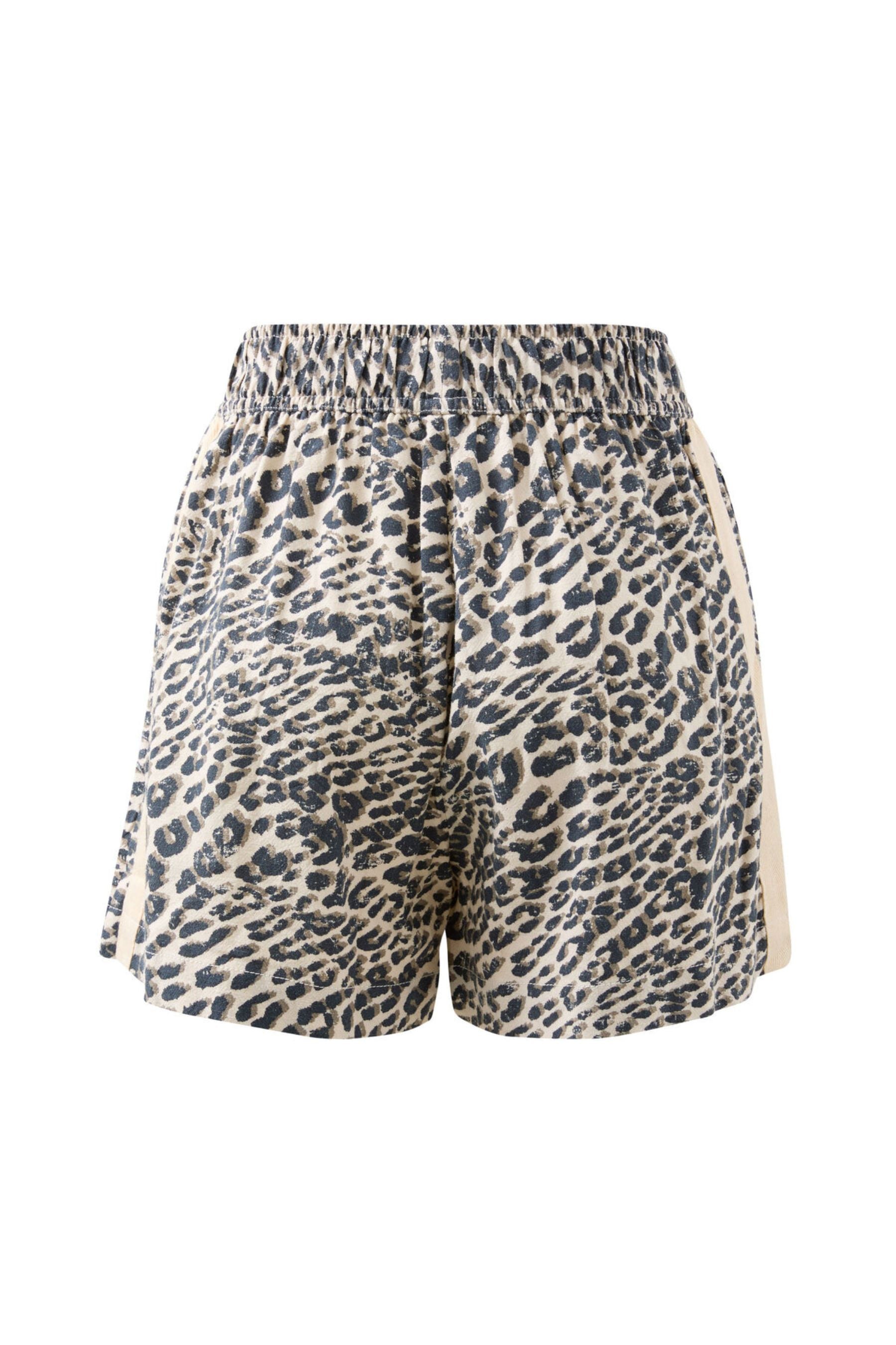 Mila Short | Leopard Linen Blend