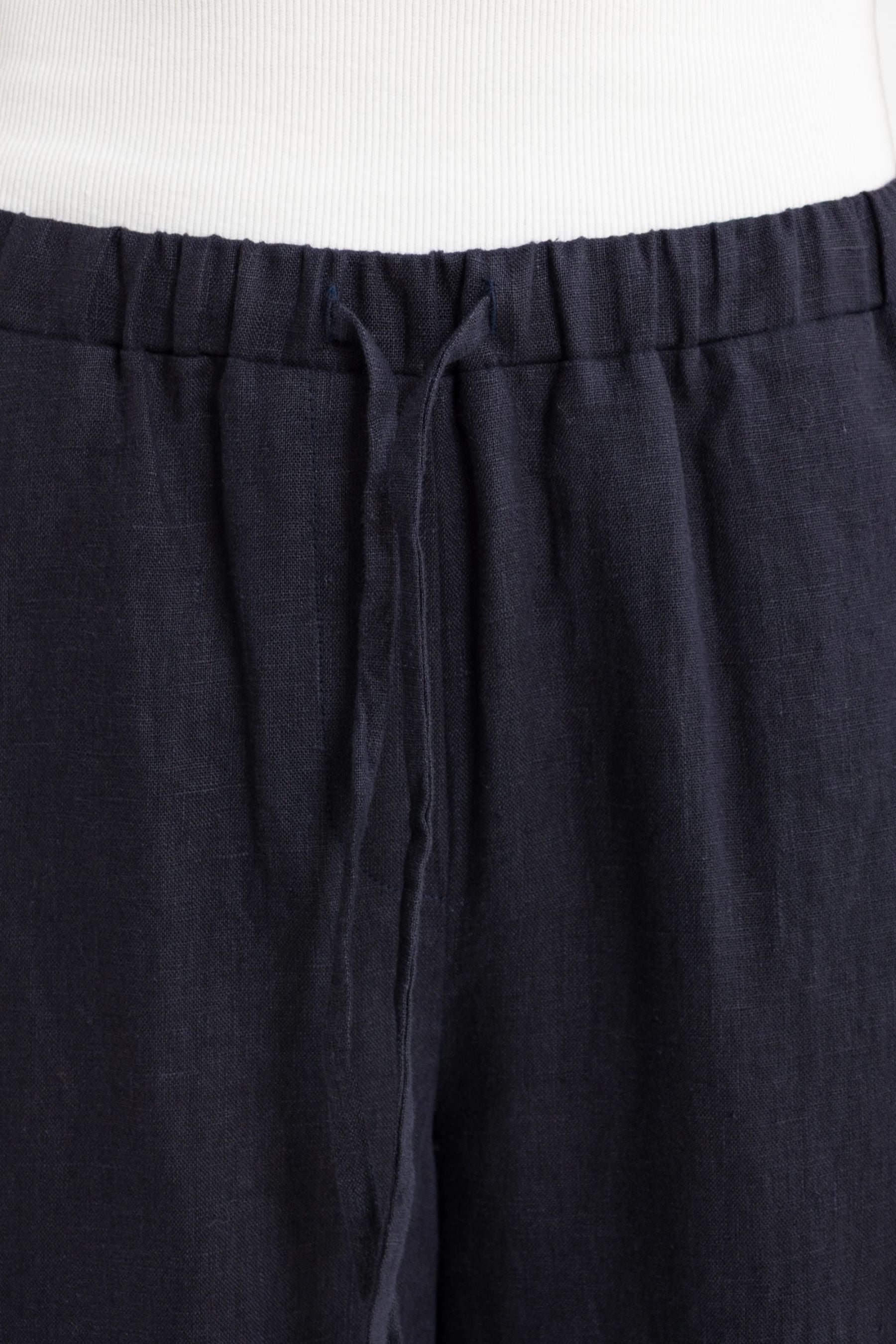 Luna Linen Pants | French Navy