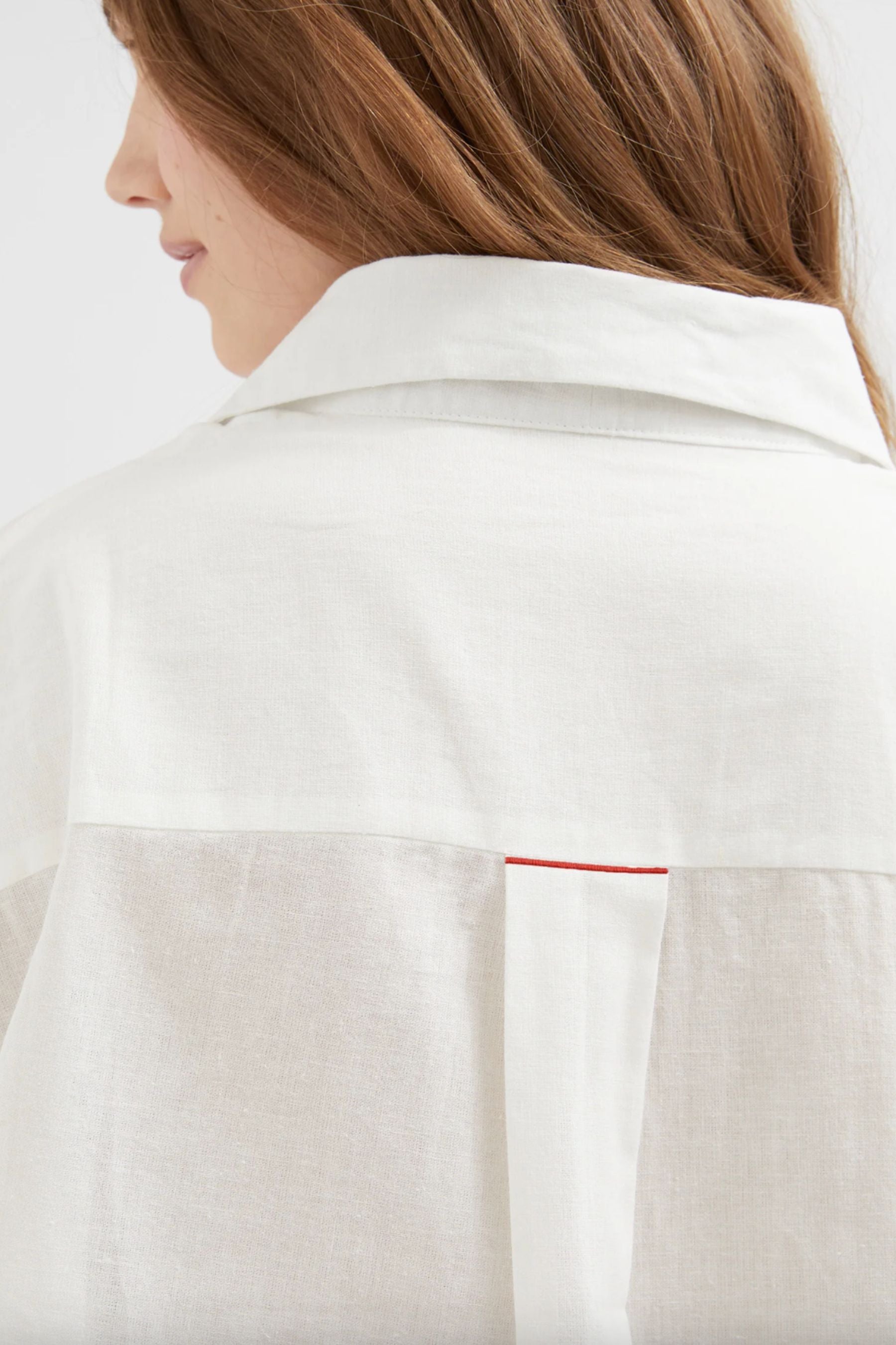 Classic Ramie Cotton Shirt | White