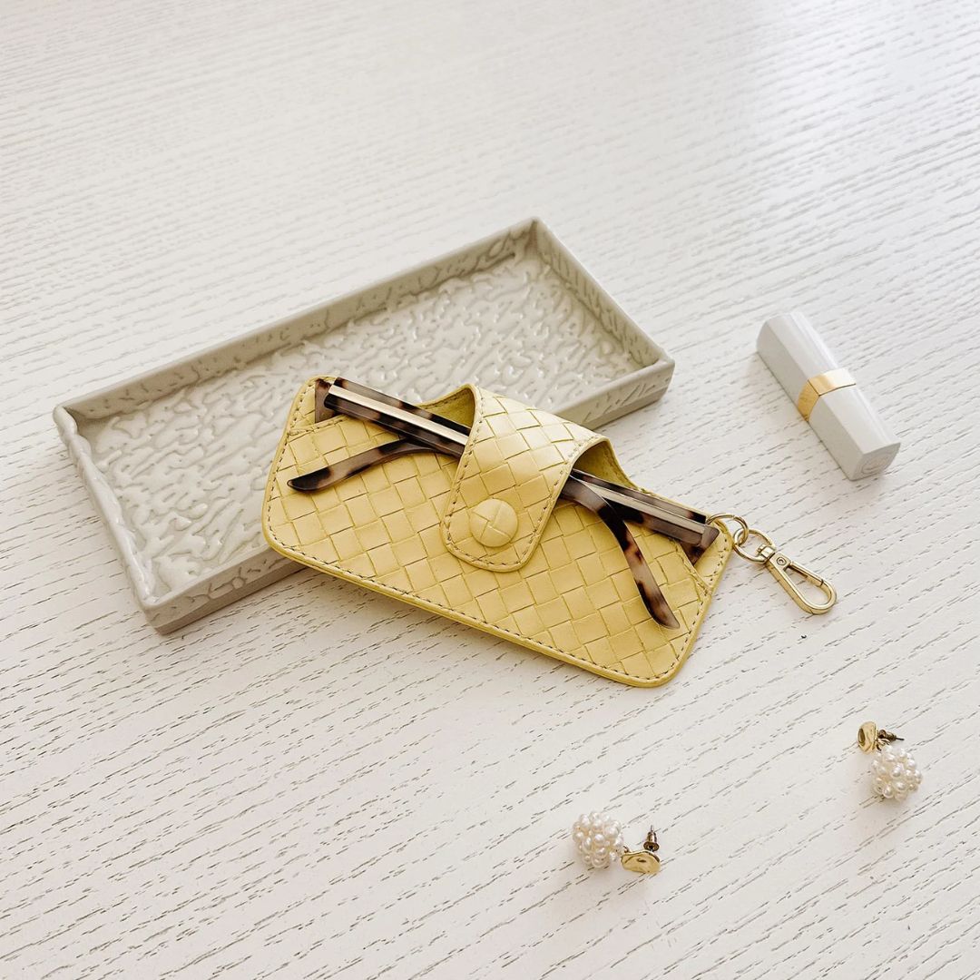 Sunglass Case | Woven Butter