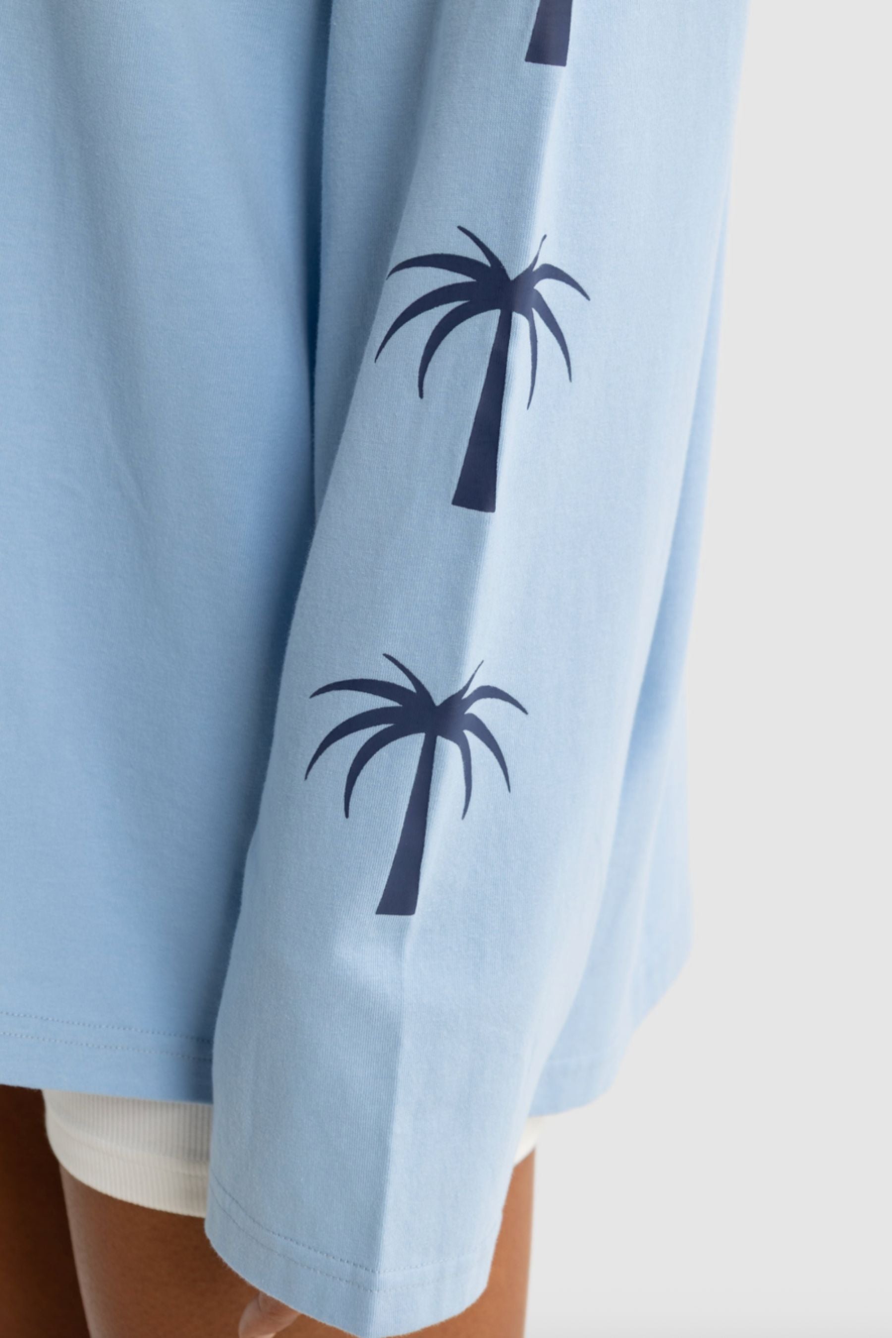 Resort Graphic L/S TEE | Pale Blue