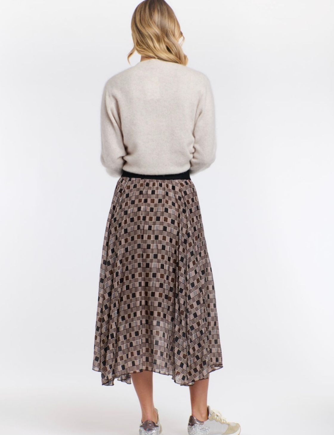 Westwood Check Skirt | Black/Brown