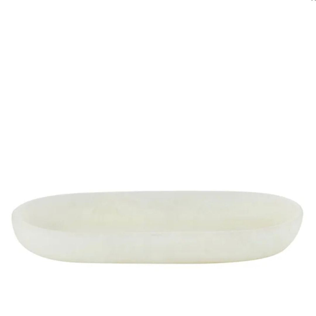 Kip Resin Oval Tray | Ivory