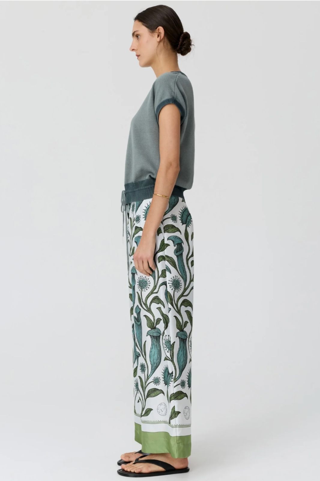 Linne Pant | Linne Border Print