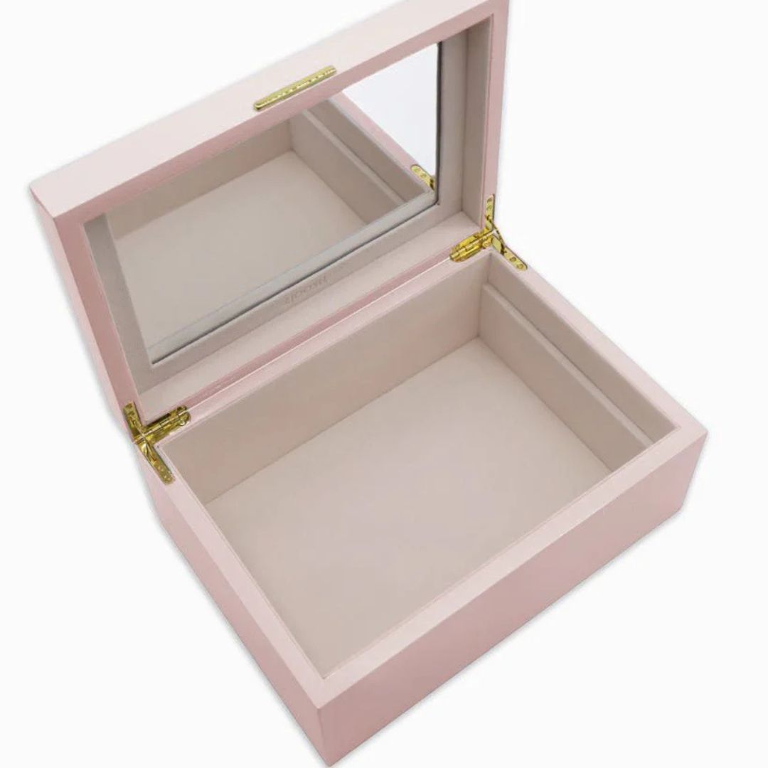 Lacquered Jewellery Box | Pink Large