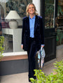 Velvet Blazer | Navy
