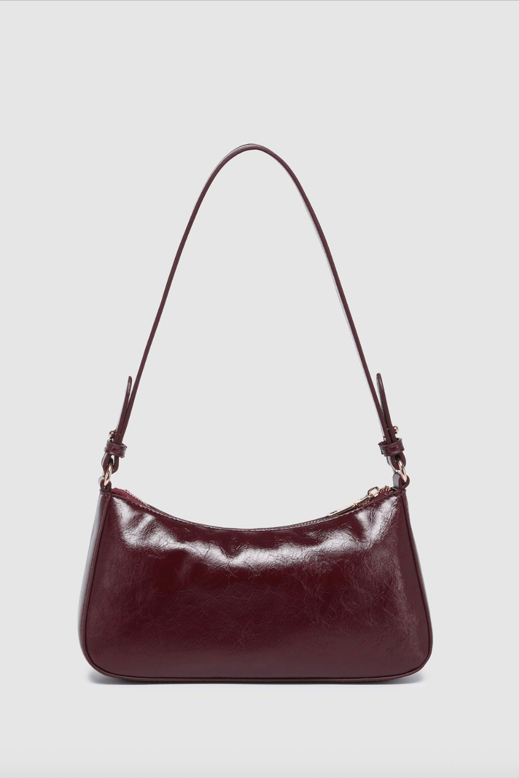 Jacqueline Shoulder Bag | Burgundy Patent