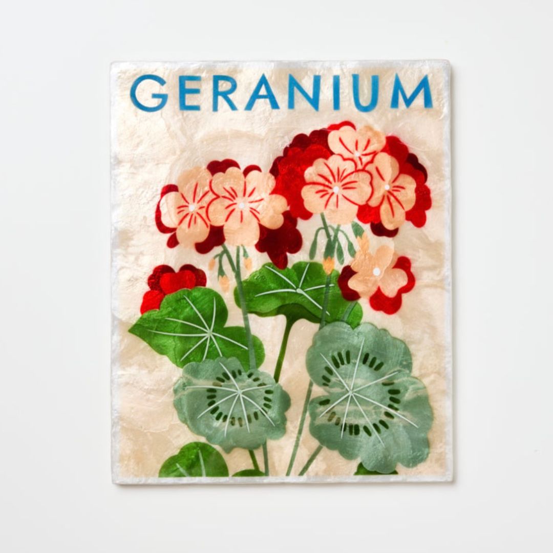Market Wall Art | Geranium