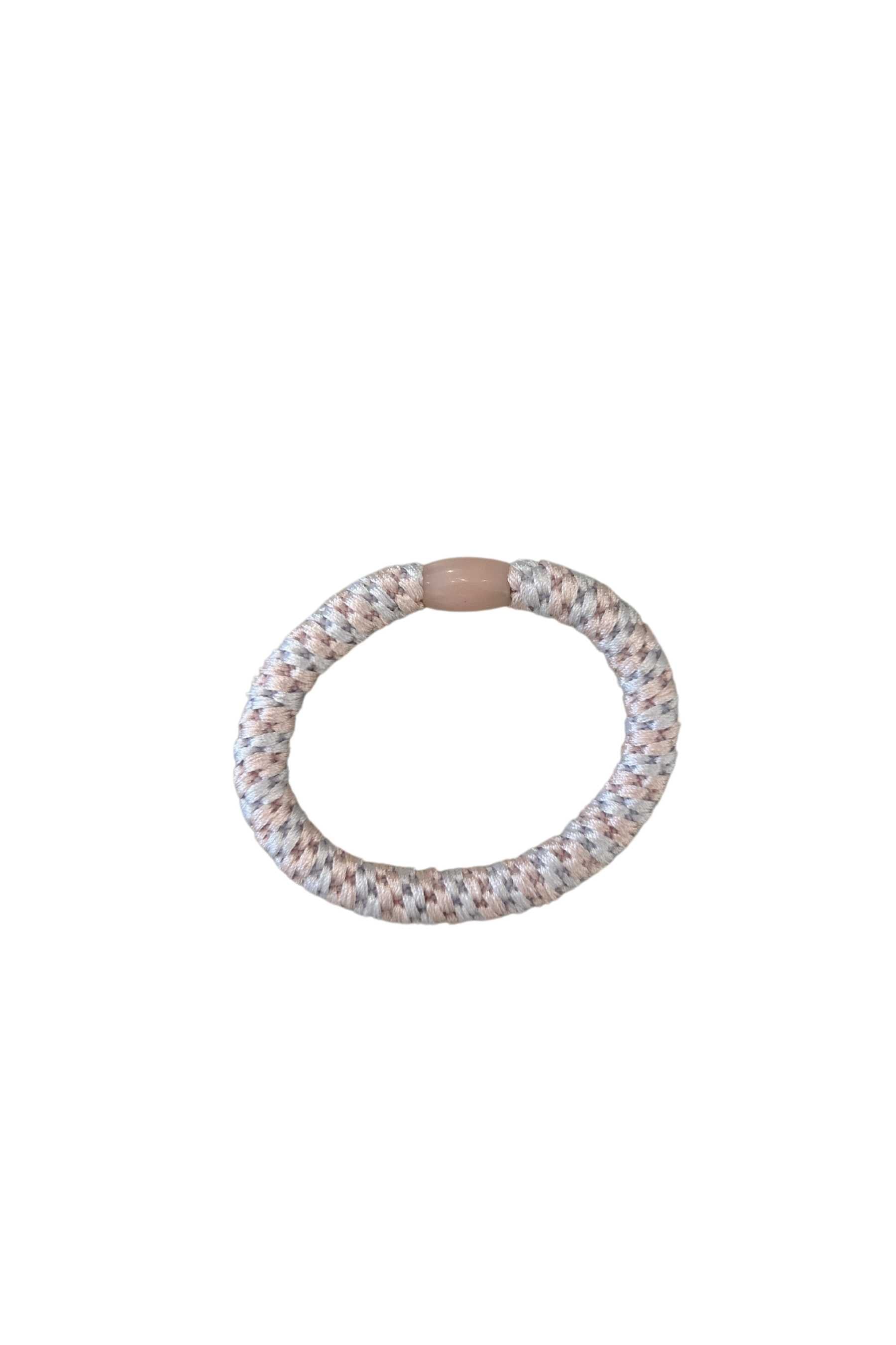 Hair Bracelet |  Ice Pink &amp; Mauve Stripe