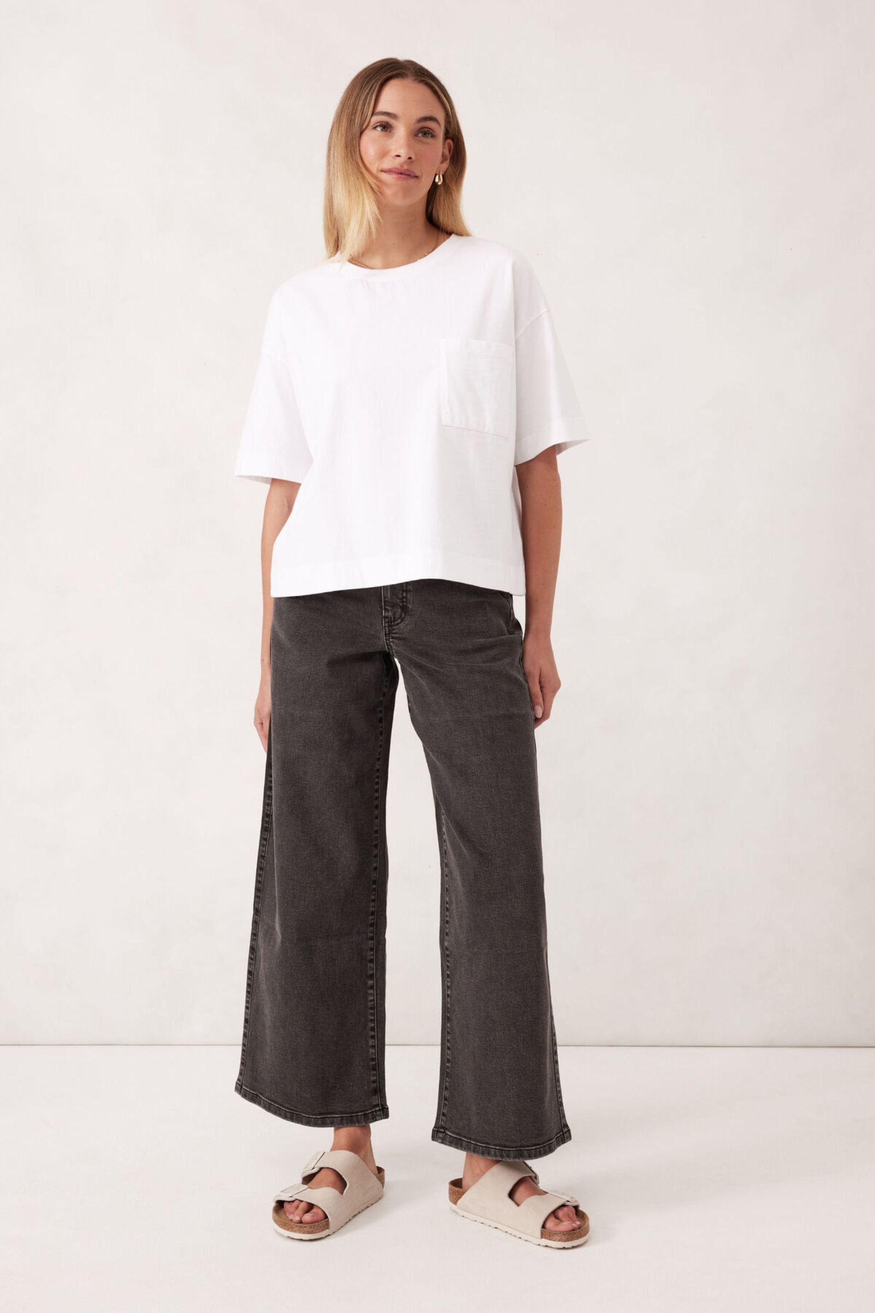 Boxy Pocket Tee | White