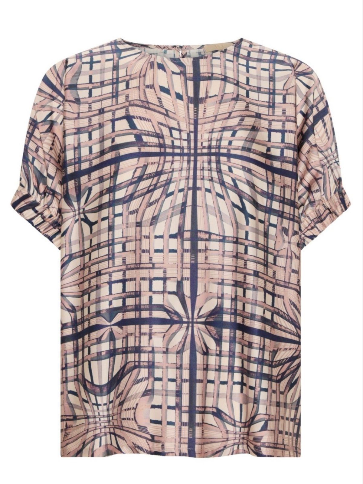 Lattice Top | Pink Check