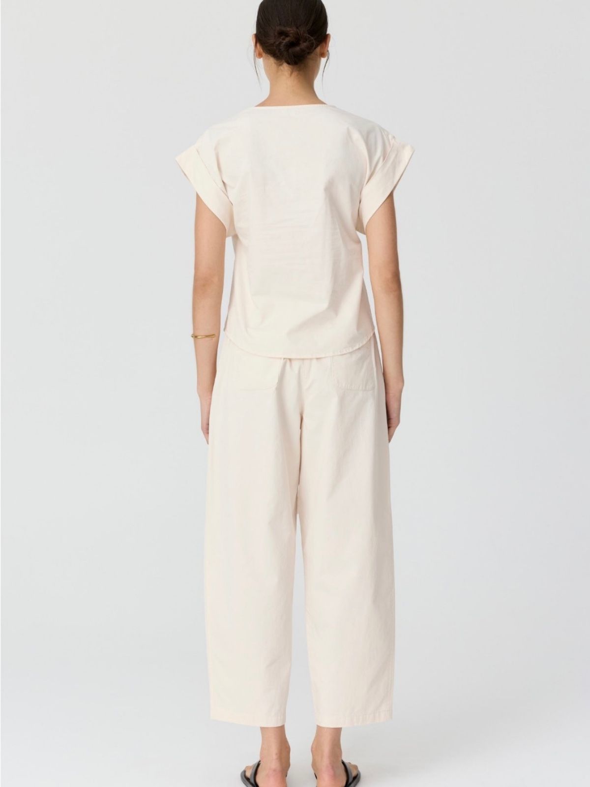 Alma Barrel Pant | Pebble