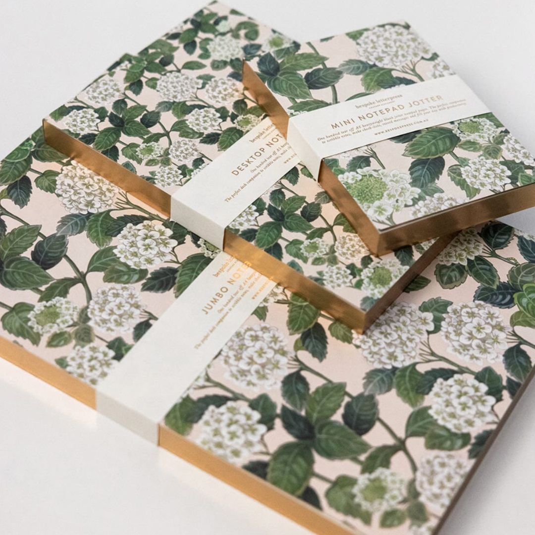 Hydrangea Notepad Mini Jotter