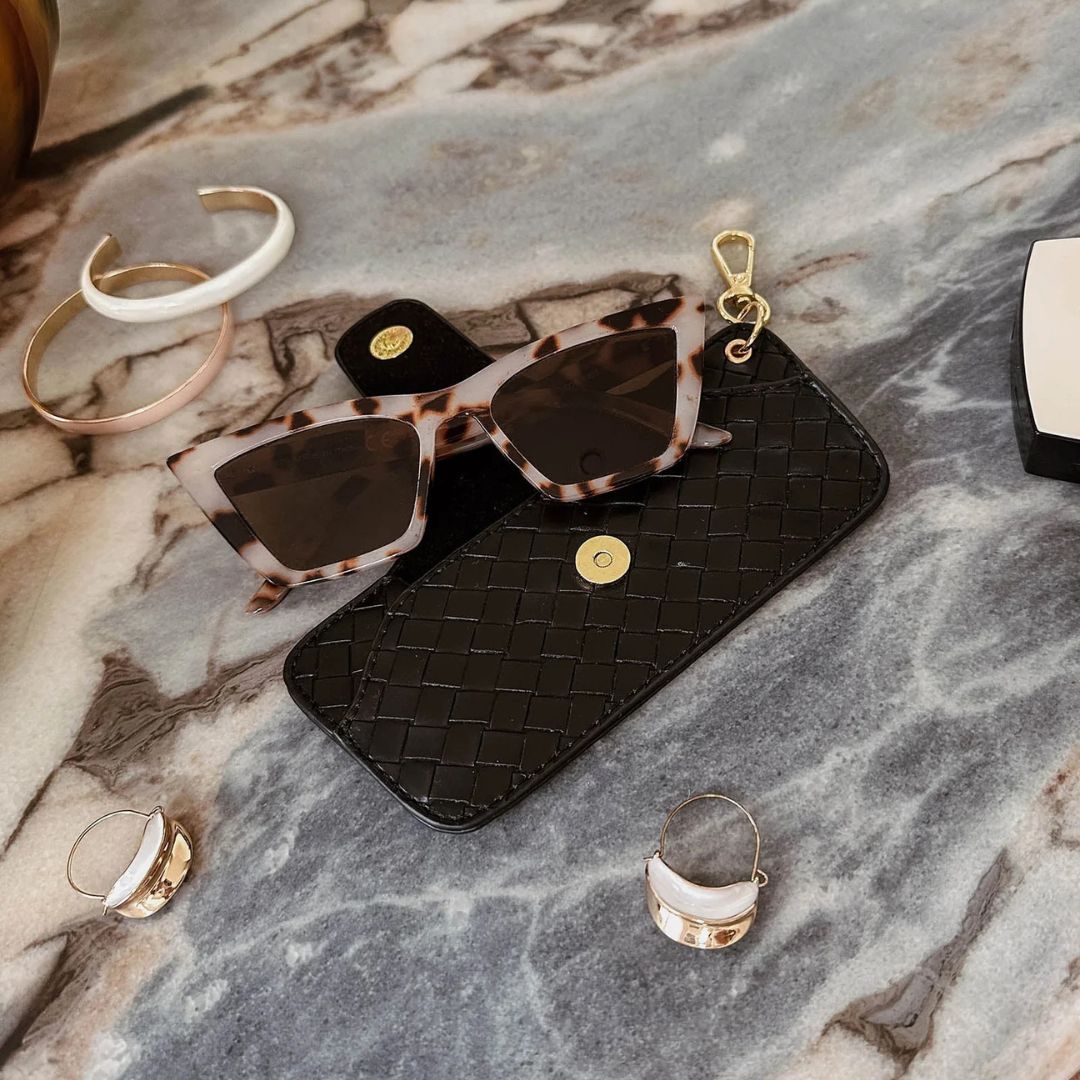 Sunglass Case | Woven Black