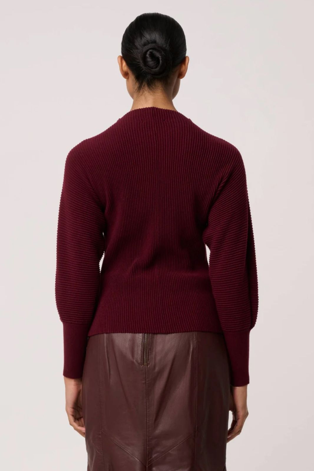 Roselle Merino Knit | Bordeaux