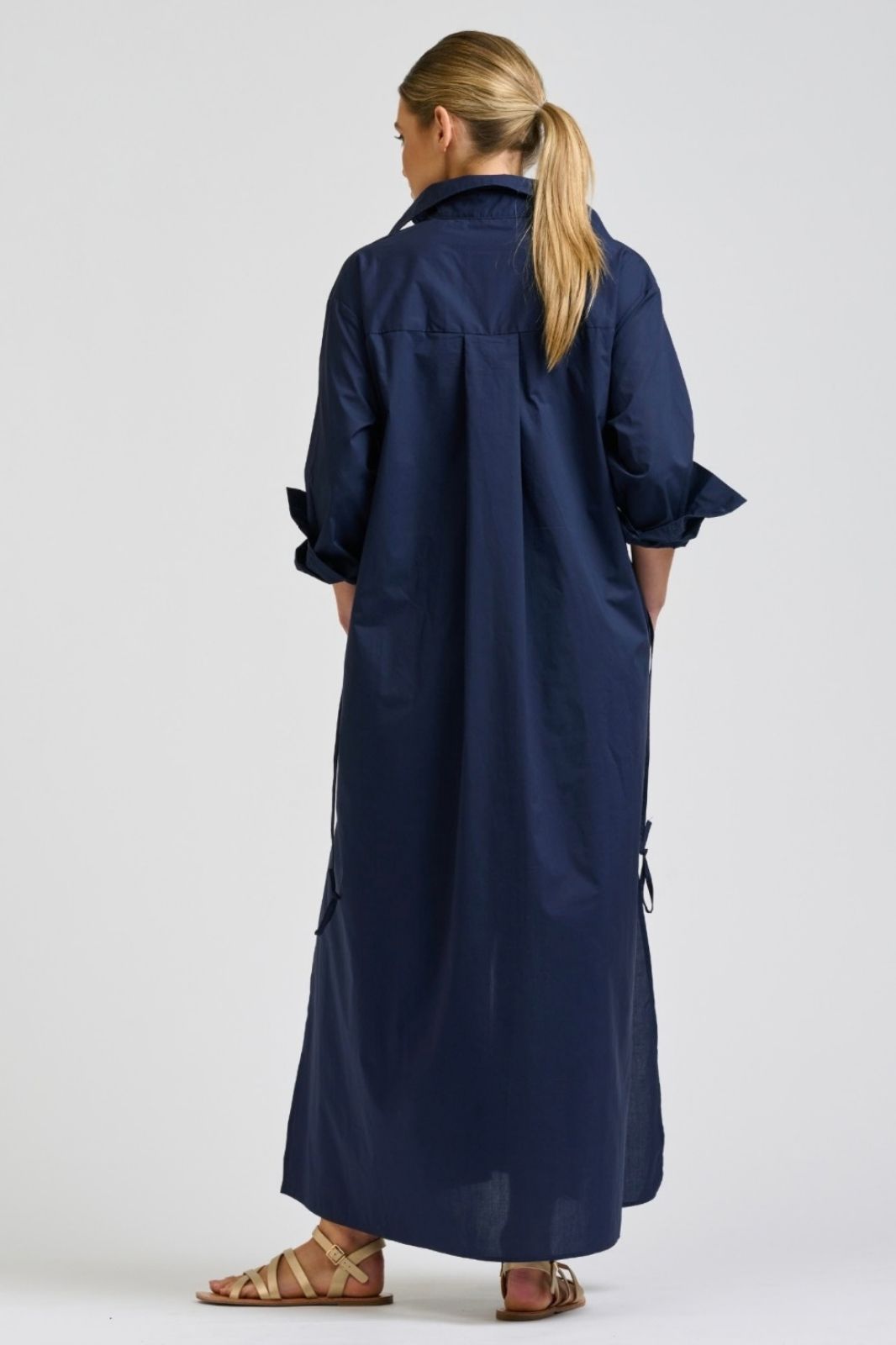 Brooke Maxi Shirtdress | French Navy