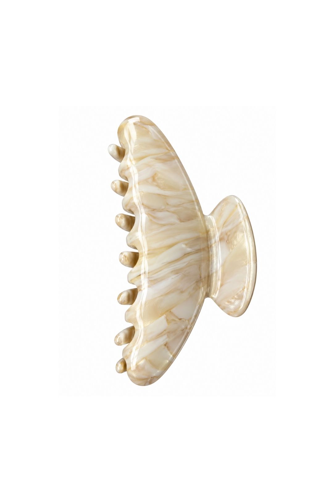 Large Claw Clip | Grey Marble