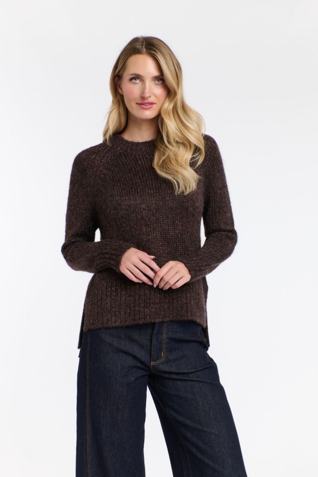 Cleo Lurex Knit | Espresso
