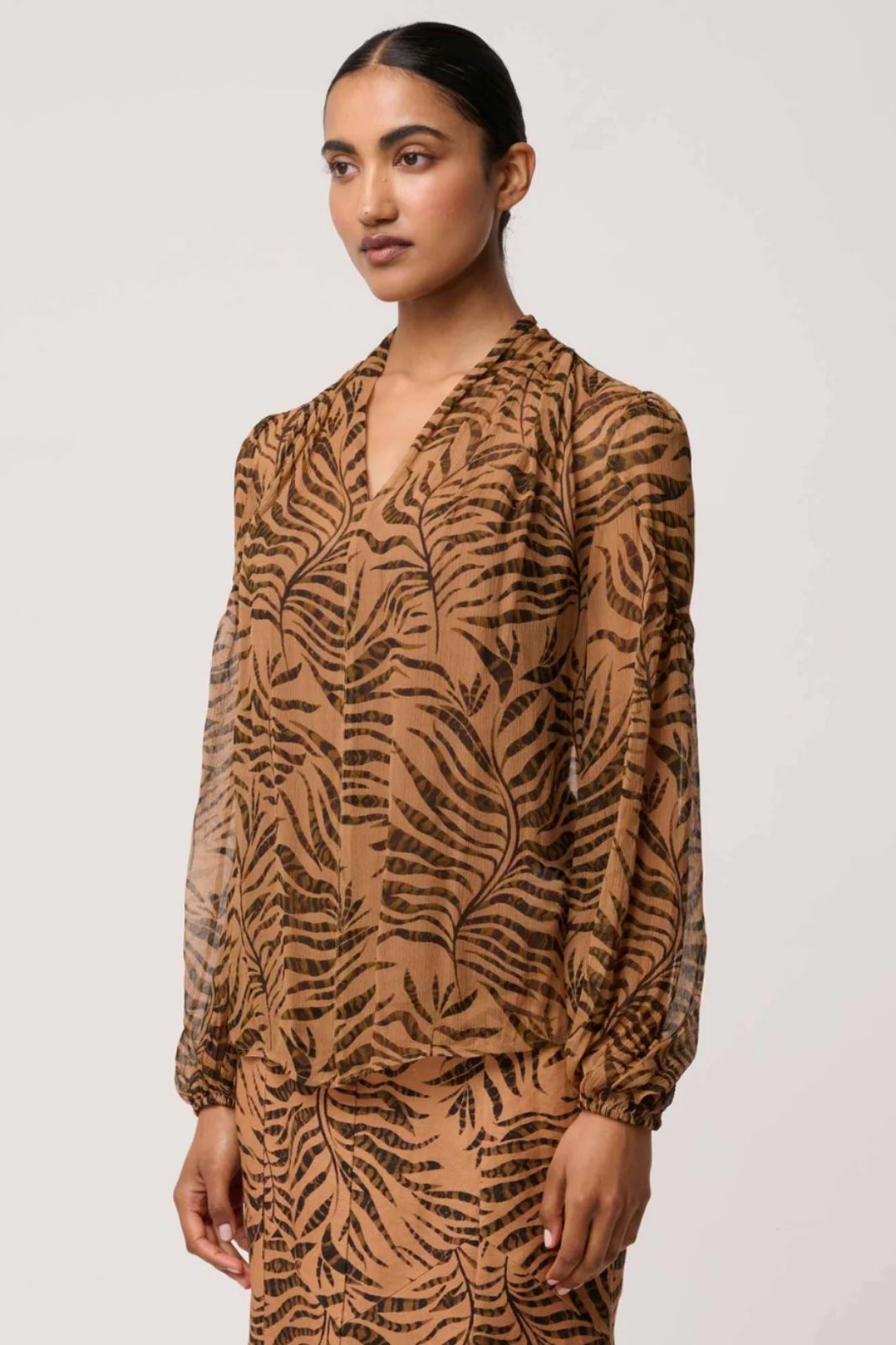 Camille Sheer Viscose Blouse | Exotica