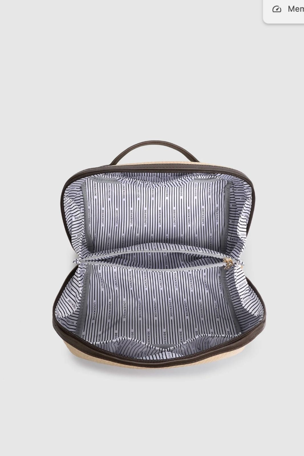 Orion Cosmetic Bag | Natural Chocolate
