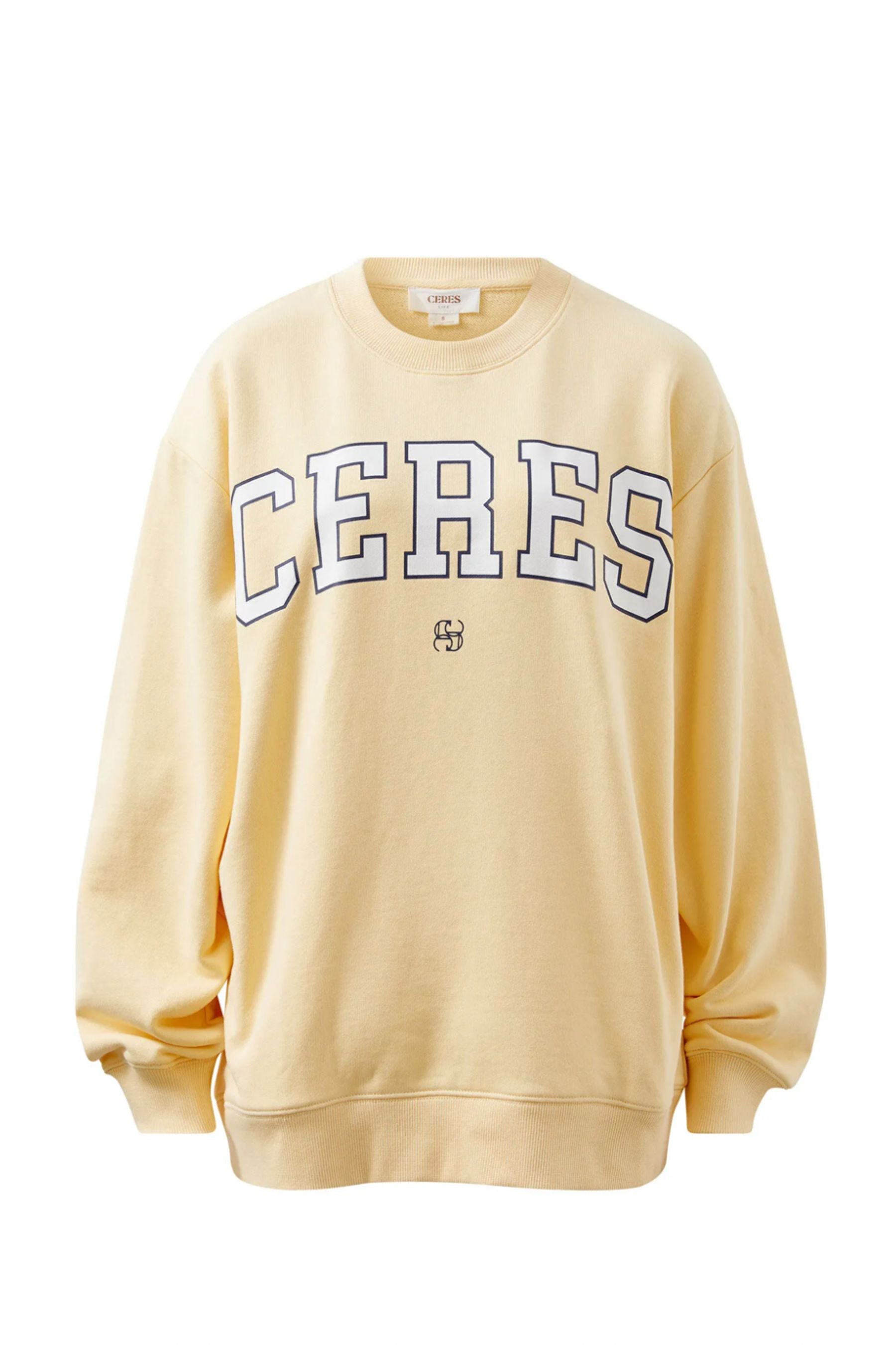 Isla Oversized Crew | Sunny Yellow