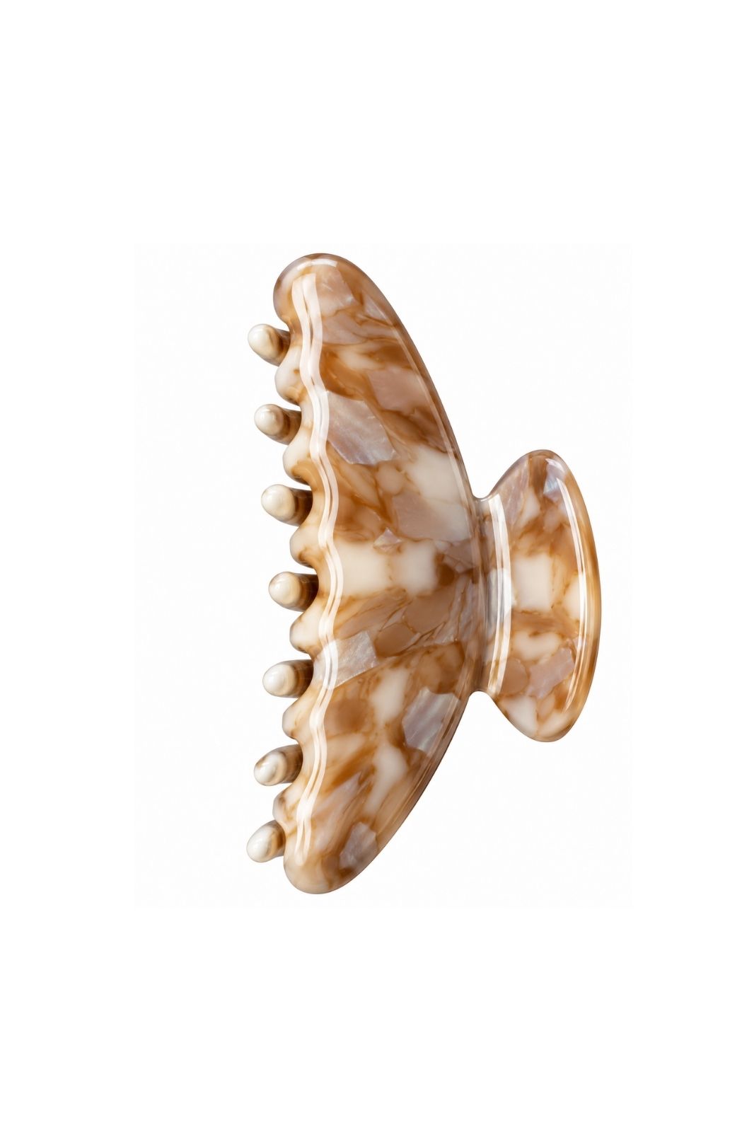 Large Claw Clip | Taupe Marble