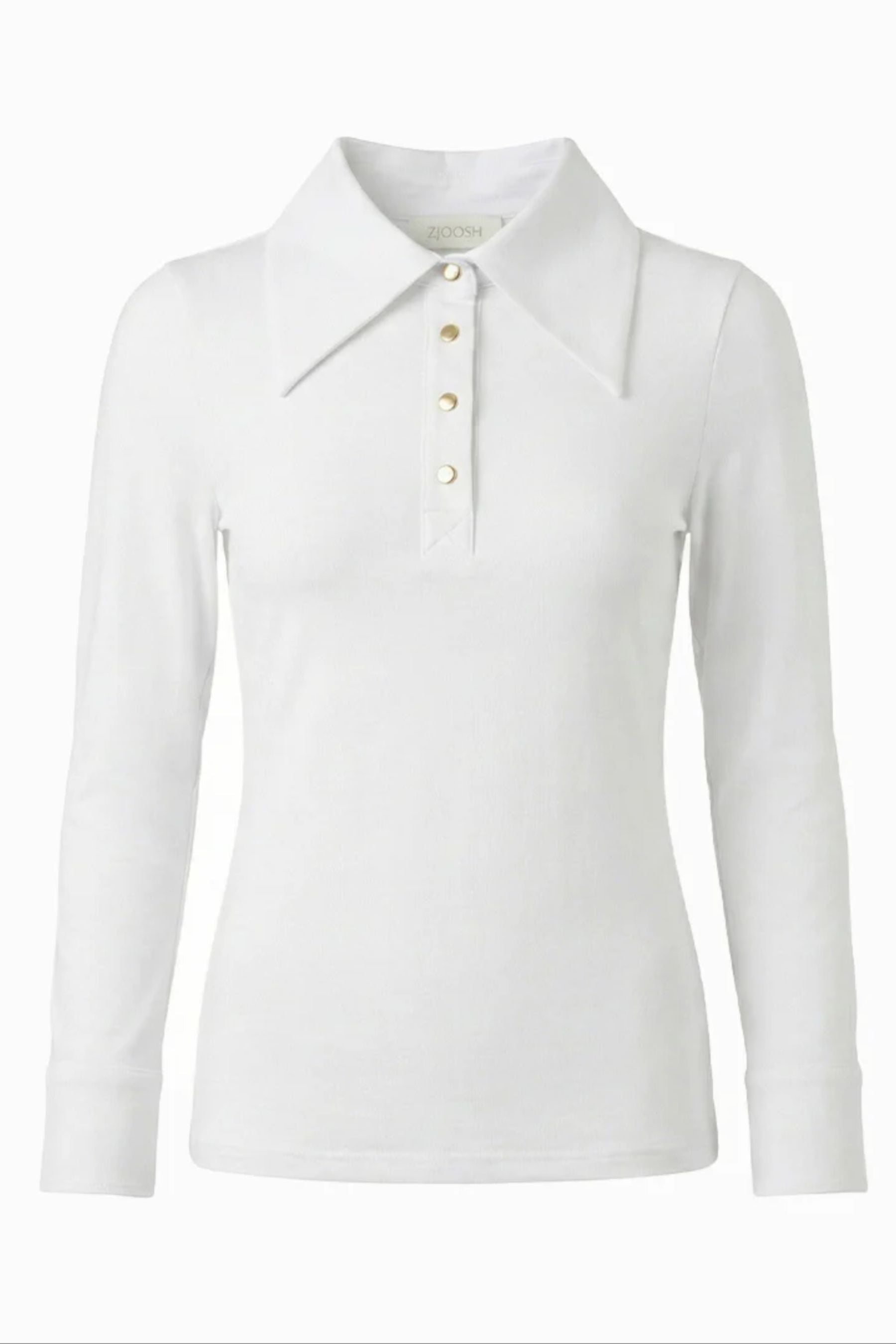 Taylor Long Sleeve Top | White