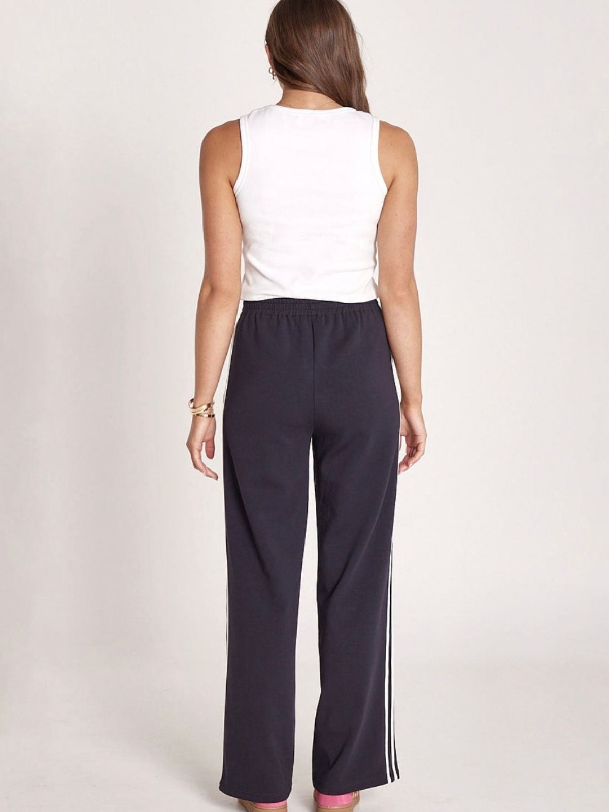 Noah Wide Pant | Navy Stripe