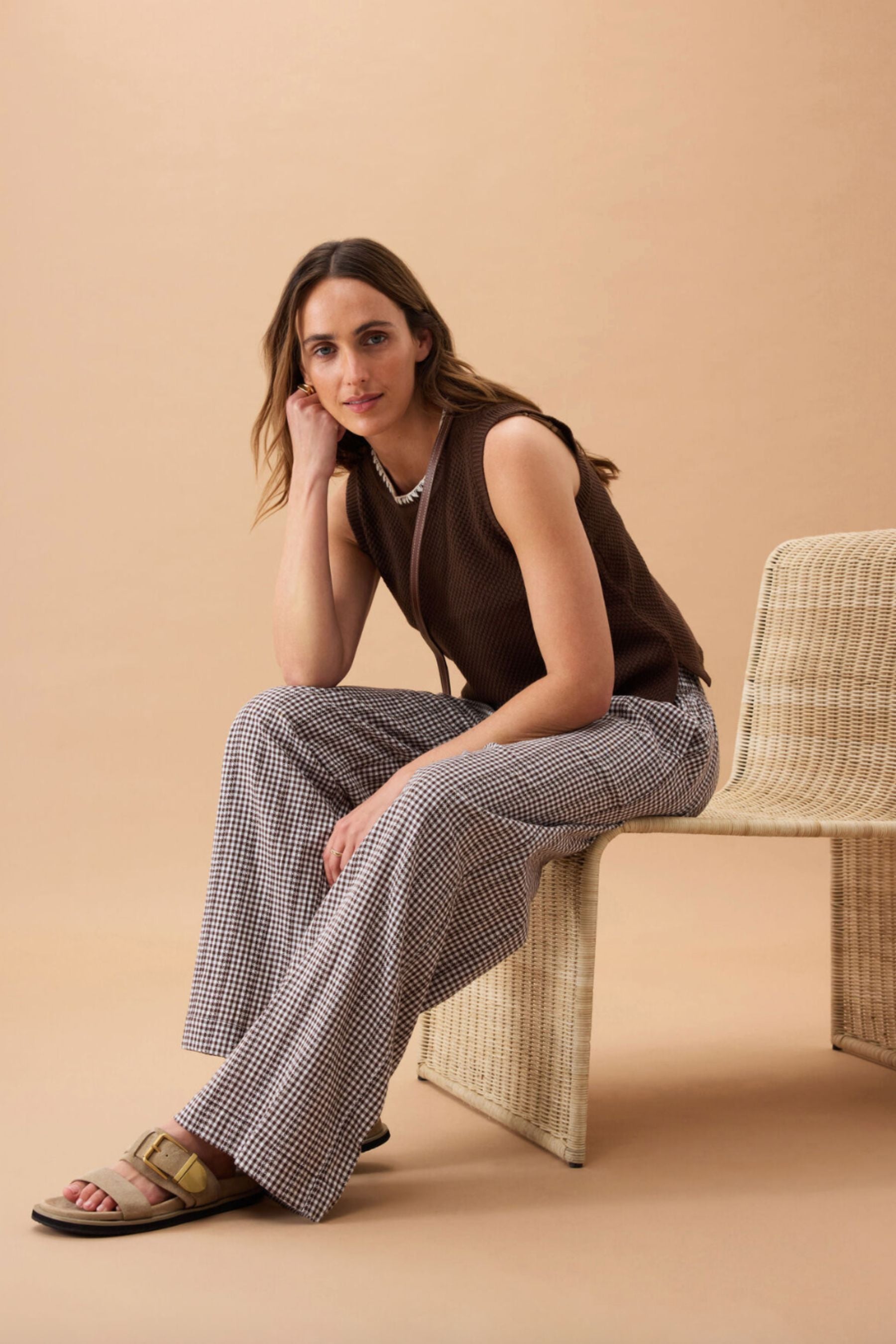 The Lounge Pant | Chocolate Gingham
