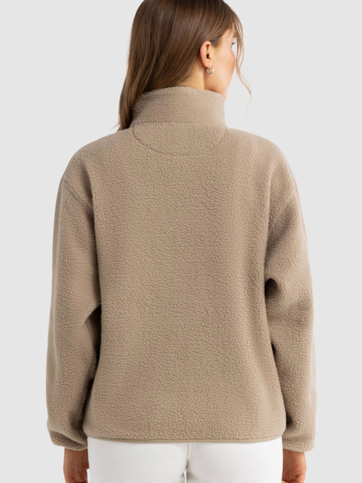 Sherpa Fleece Quarter Zip Teddy