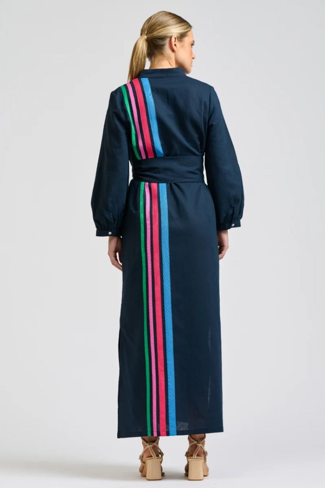 Anna Longline Dress | French Navy