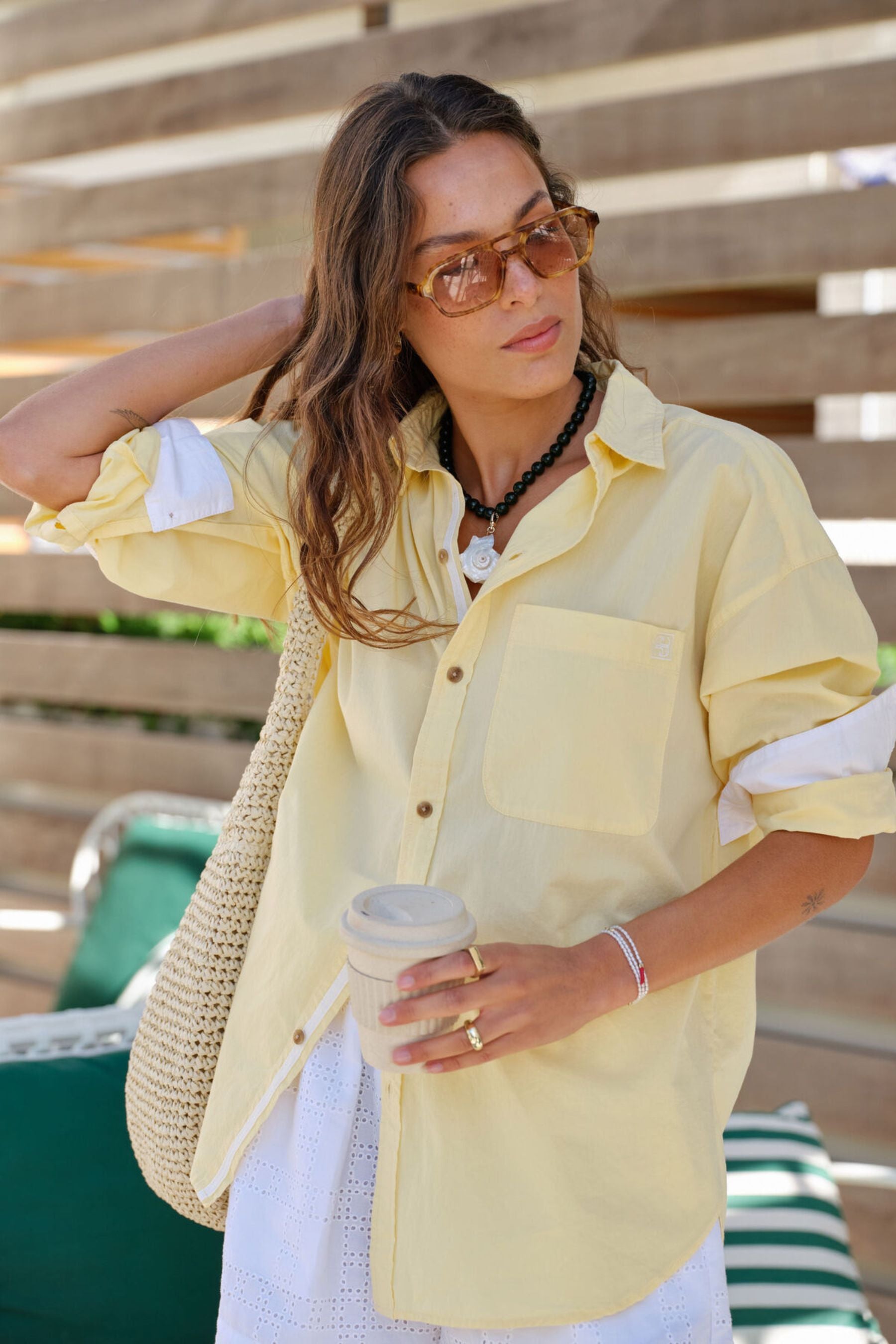 Peta Oversized Shirt | Sunny Yellow