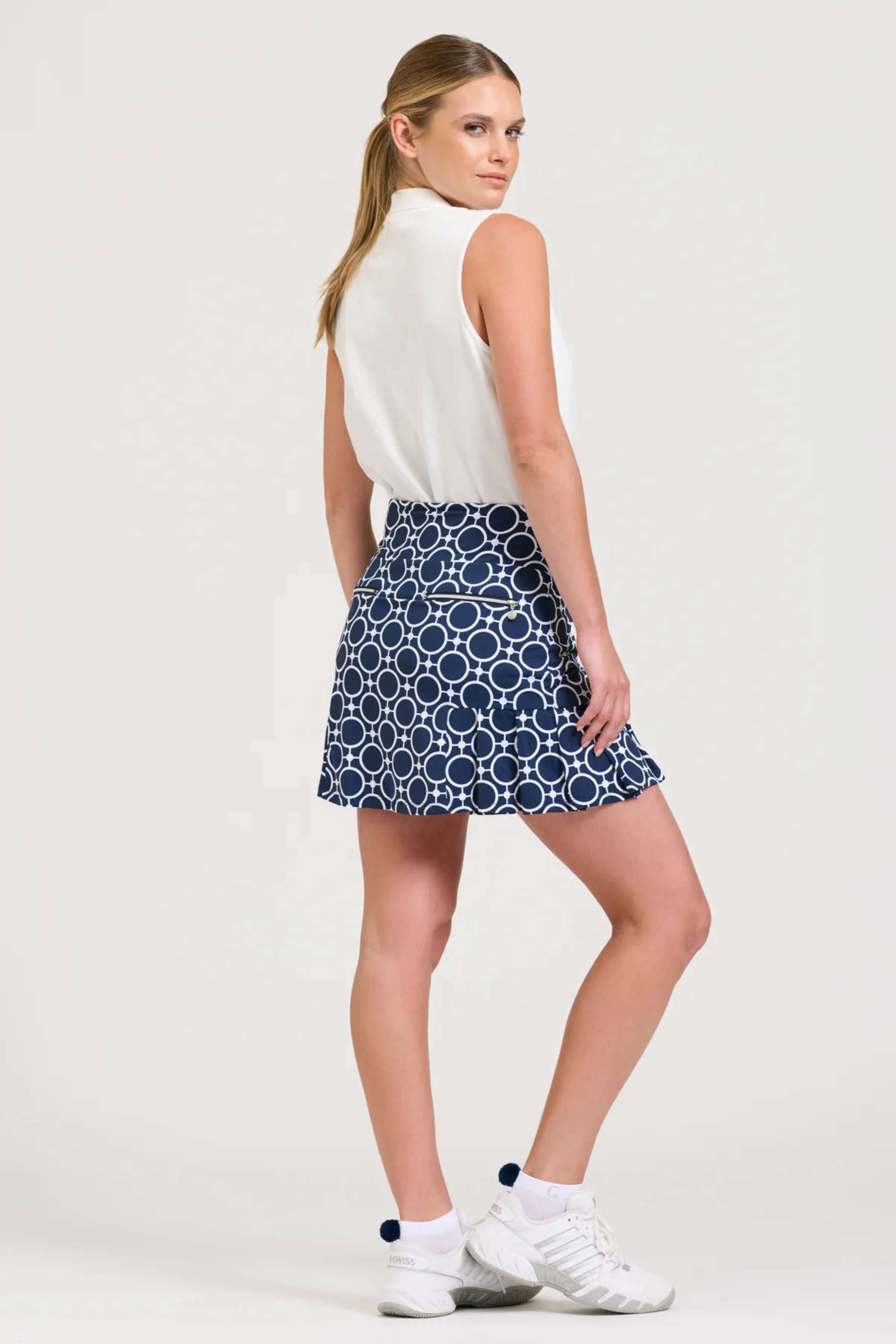 Barwon Short Skort | Circle French Navy/White