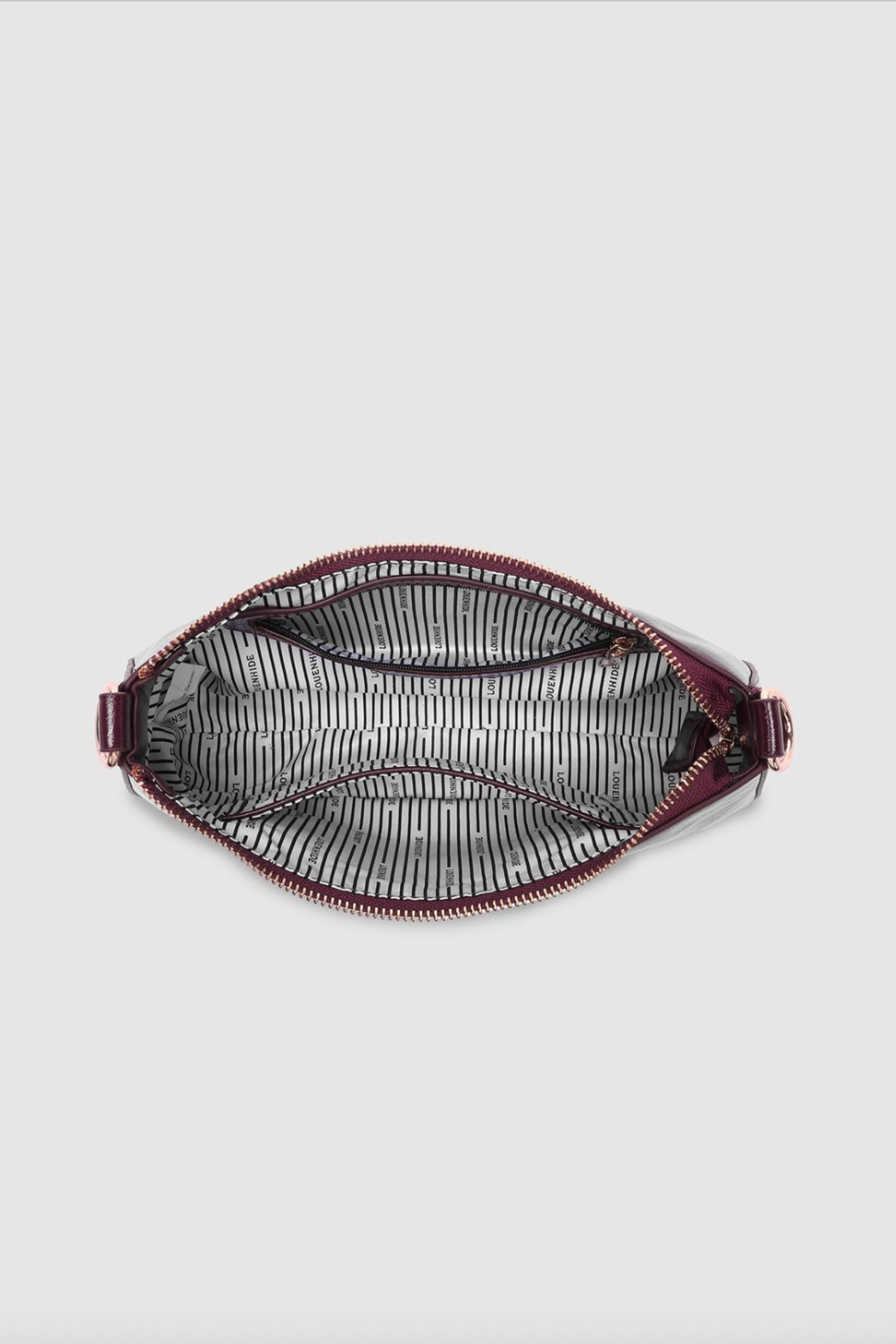 Jacqueline Shoulder Bag | Burgundy Patent